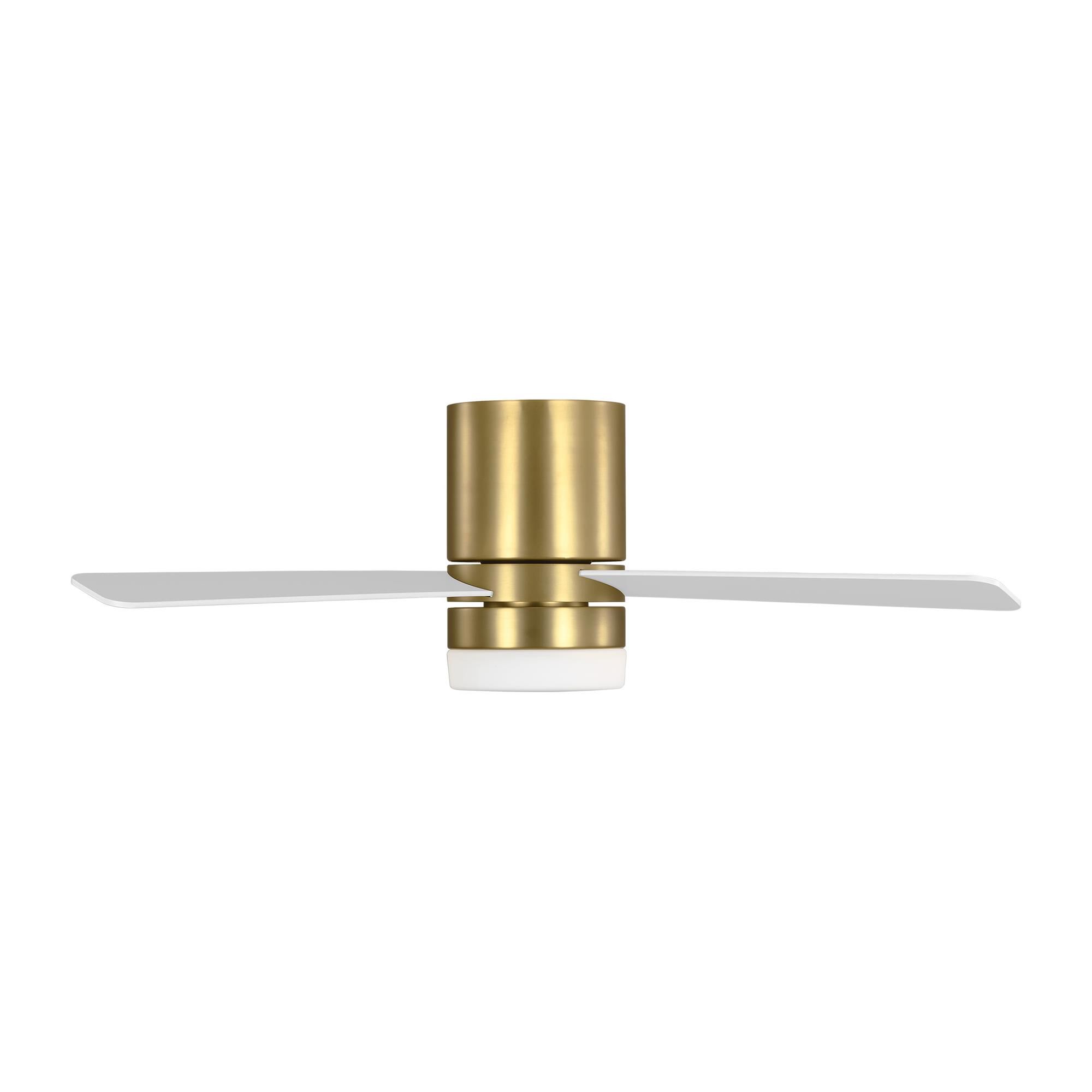Shown in Burnished Brass finish and Matte Opal glass
