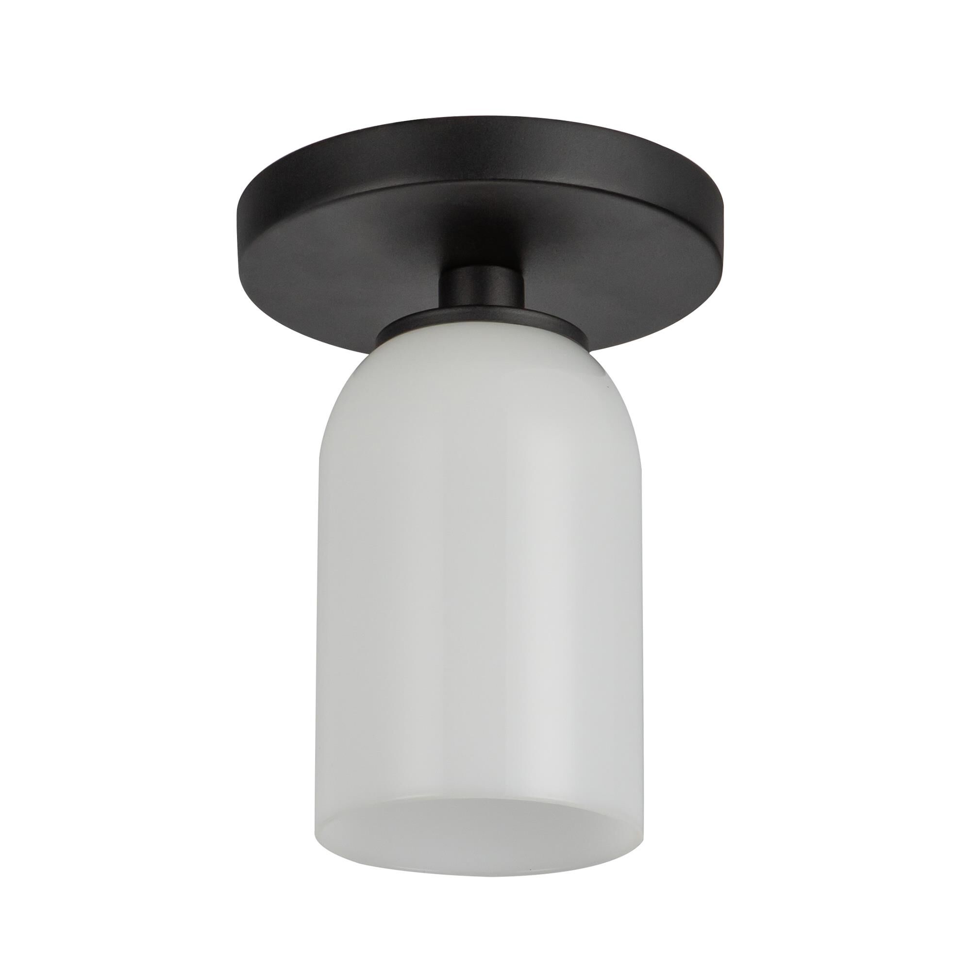 Shown in Black/Glossy Opal Glass finish and Opal Glass shade