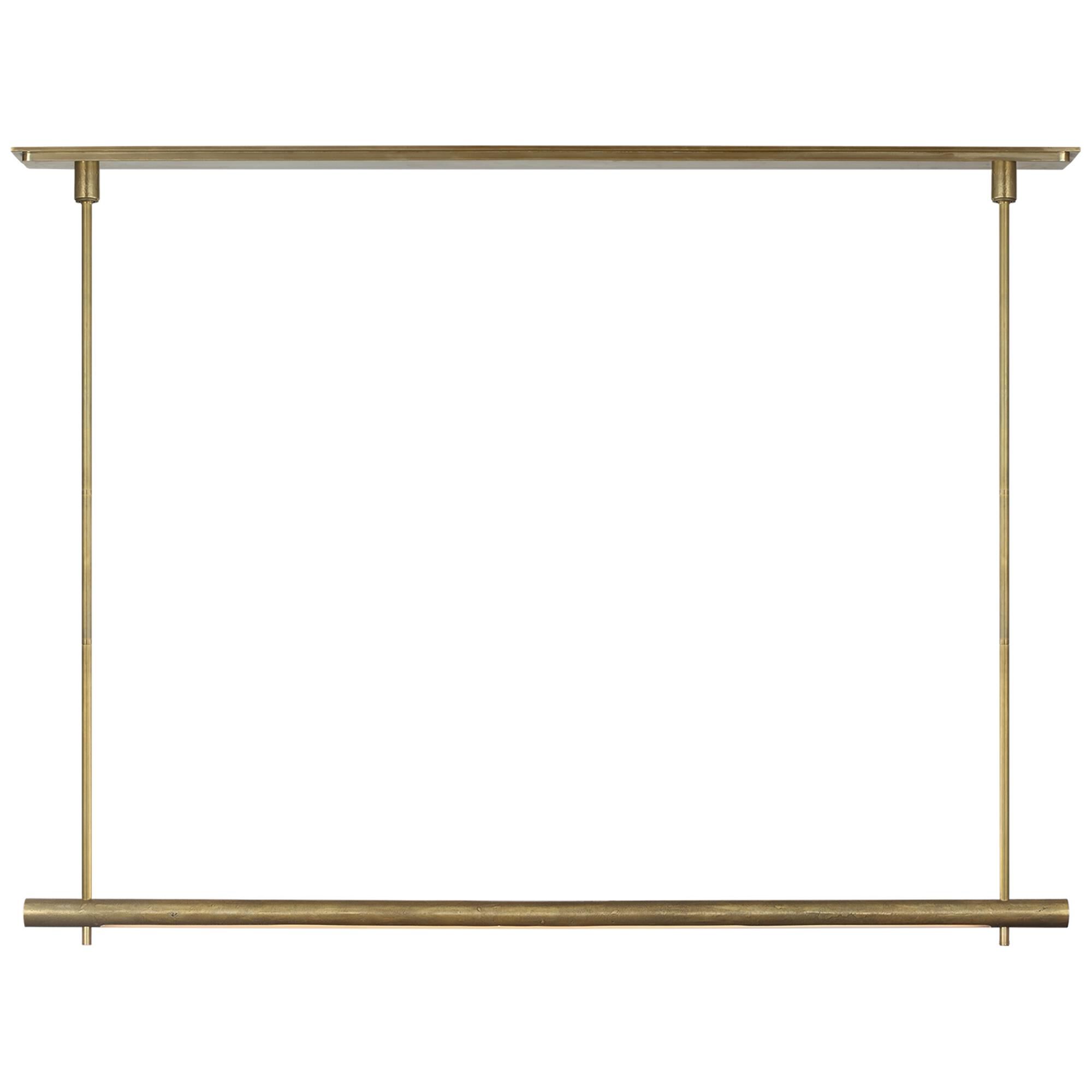 Shown in Museum Brass finish and Nova Frost glass