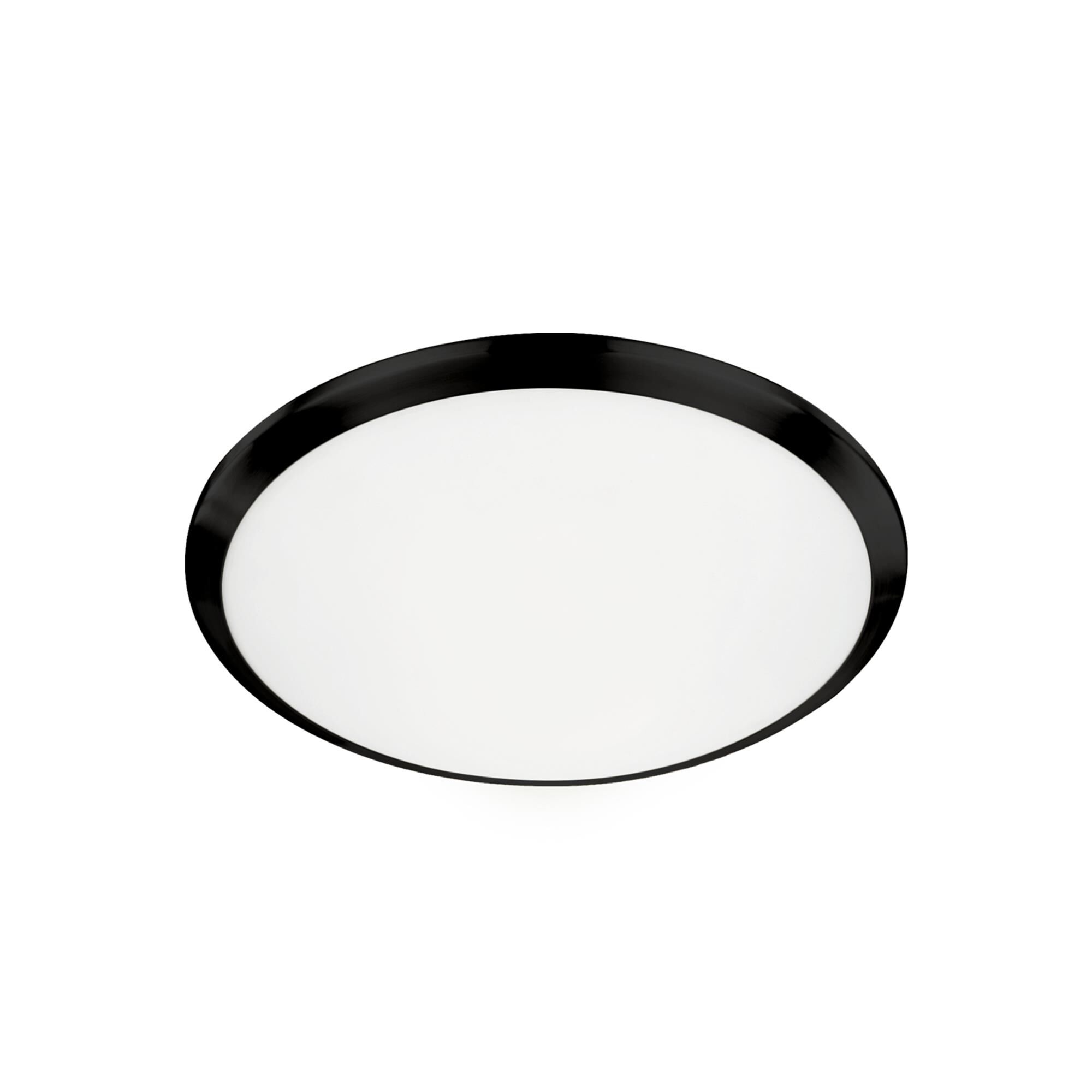 Shown in Black finish and White Opal glass
