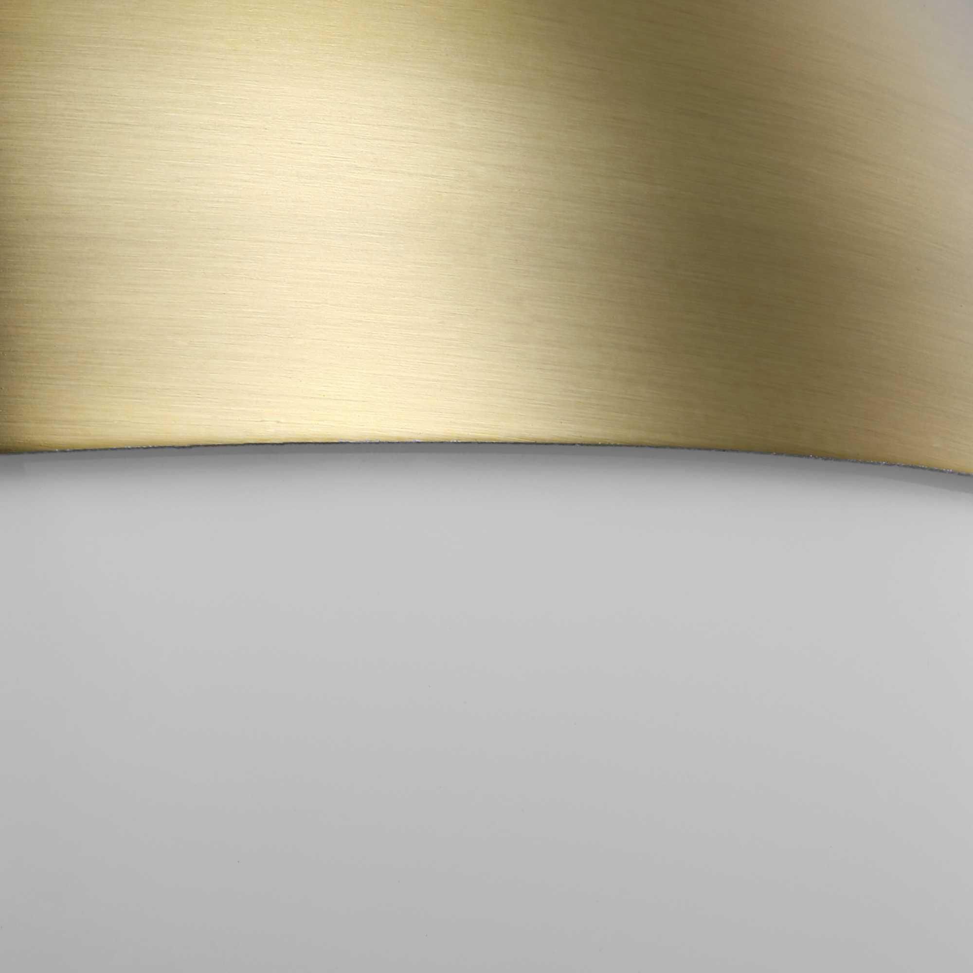 Shown in Brushed Bronze finish and Opal glass