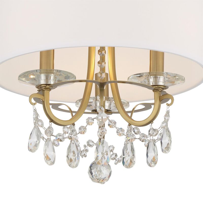 Othello 15 Inch 3 Light Mini Chandelier by Crystorama