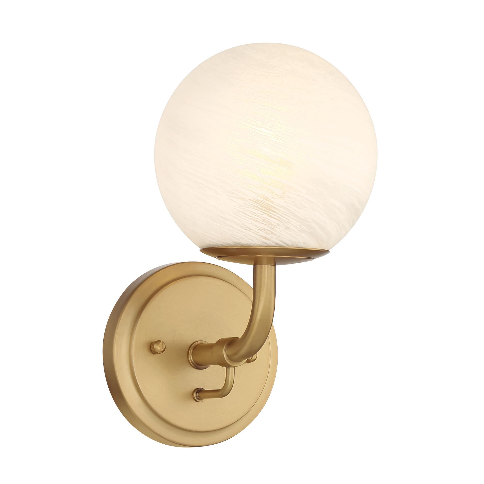 Shown in Legacy Brass finish and White glass and Etched Alabaster Glass shade