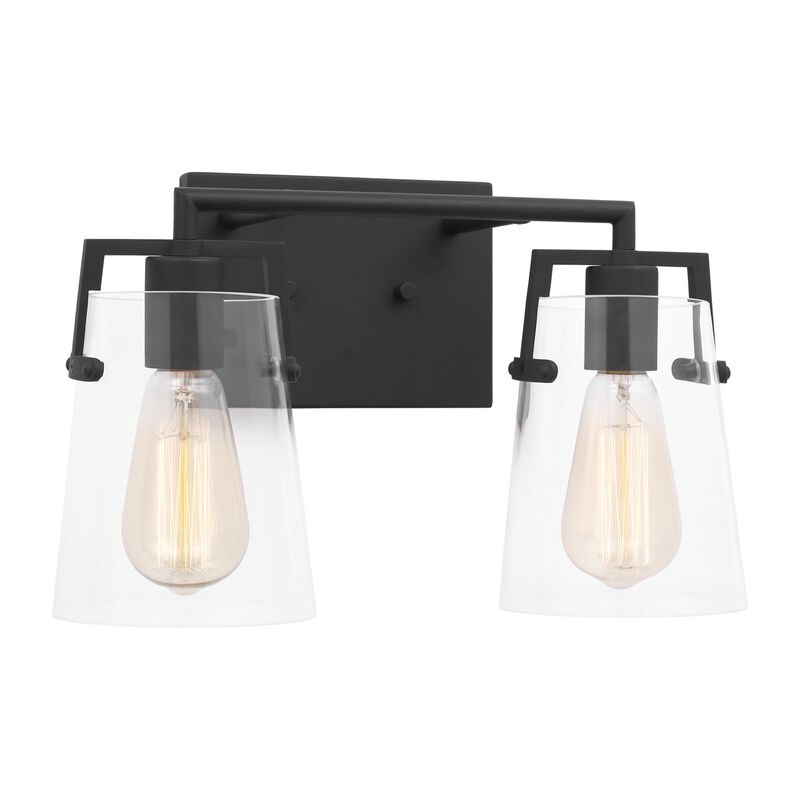 Drew & Jonathan Crofton 15 Inch 2 Light Bath Vanity Light by Visual Comfort Studio