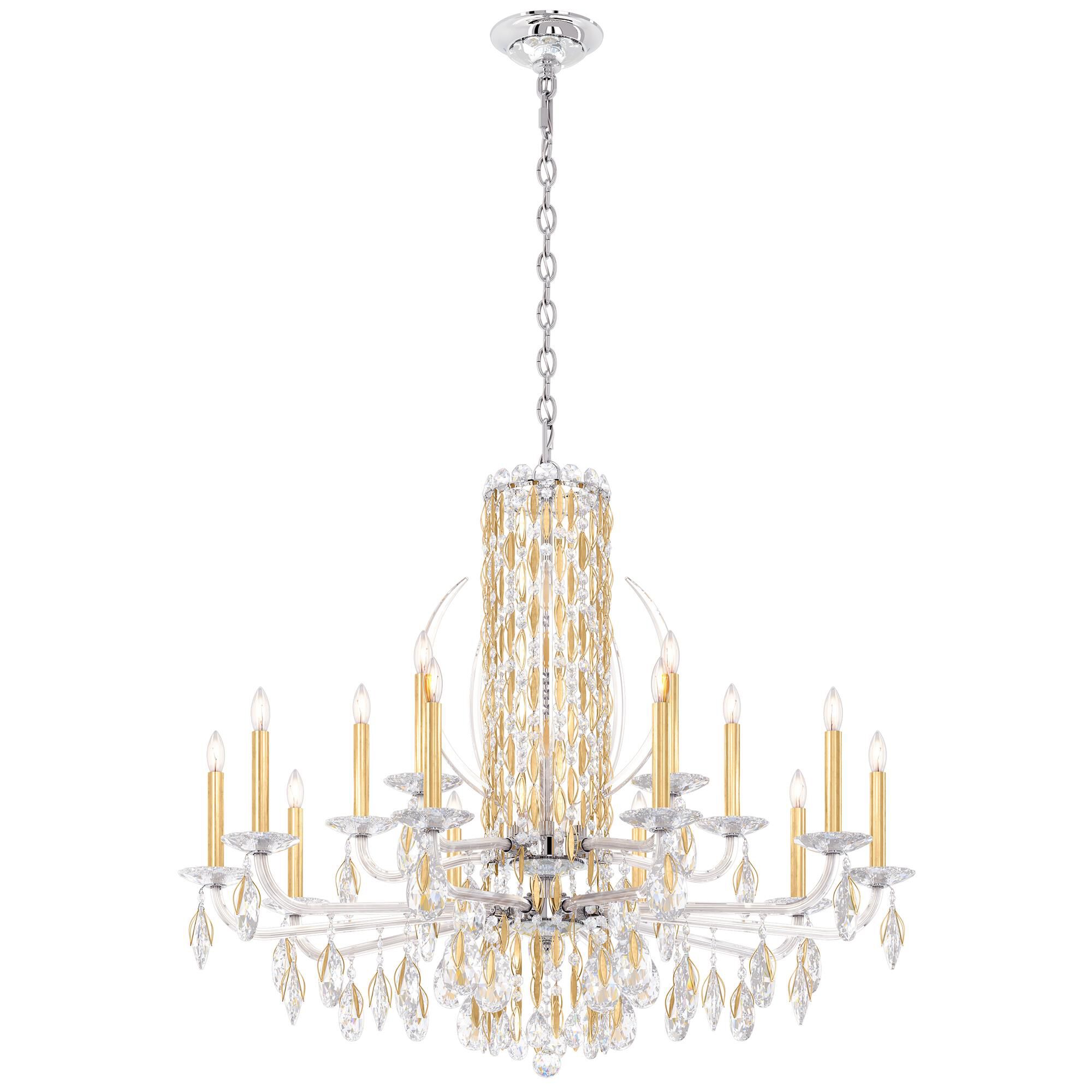 Shown in Heirloom Gold finish and Clear Radiance crystal