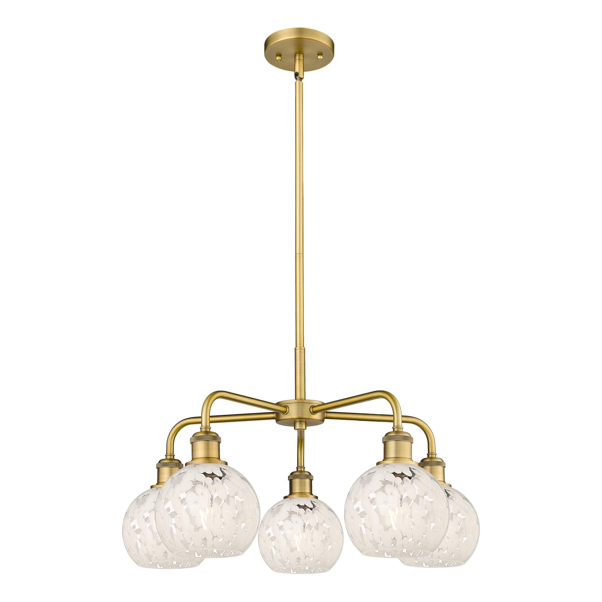 Bruno Marashlian White Mouchette 24 Inch Chandelier by Innovations Lighting