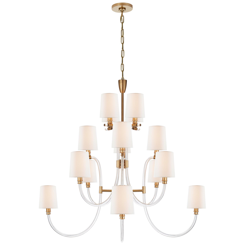 Julie Neill Clarice 43 Inch 16 Light Chandelier by Visual Comfort Signature Collection