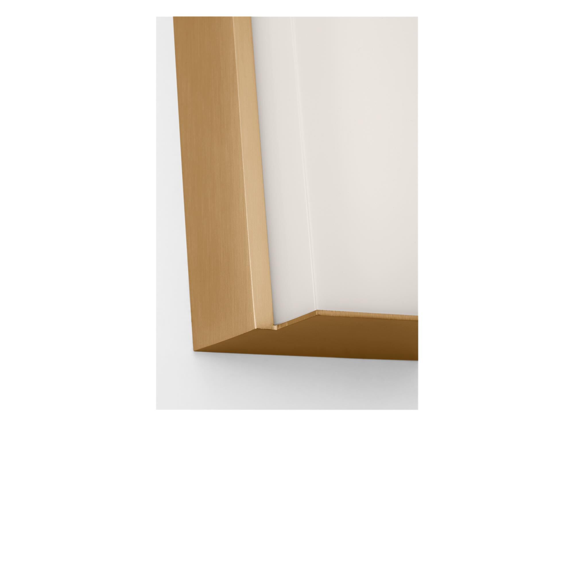 Shown in Satin Brass finish and White Acrylic Diffuser shade