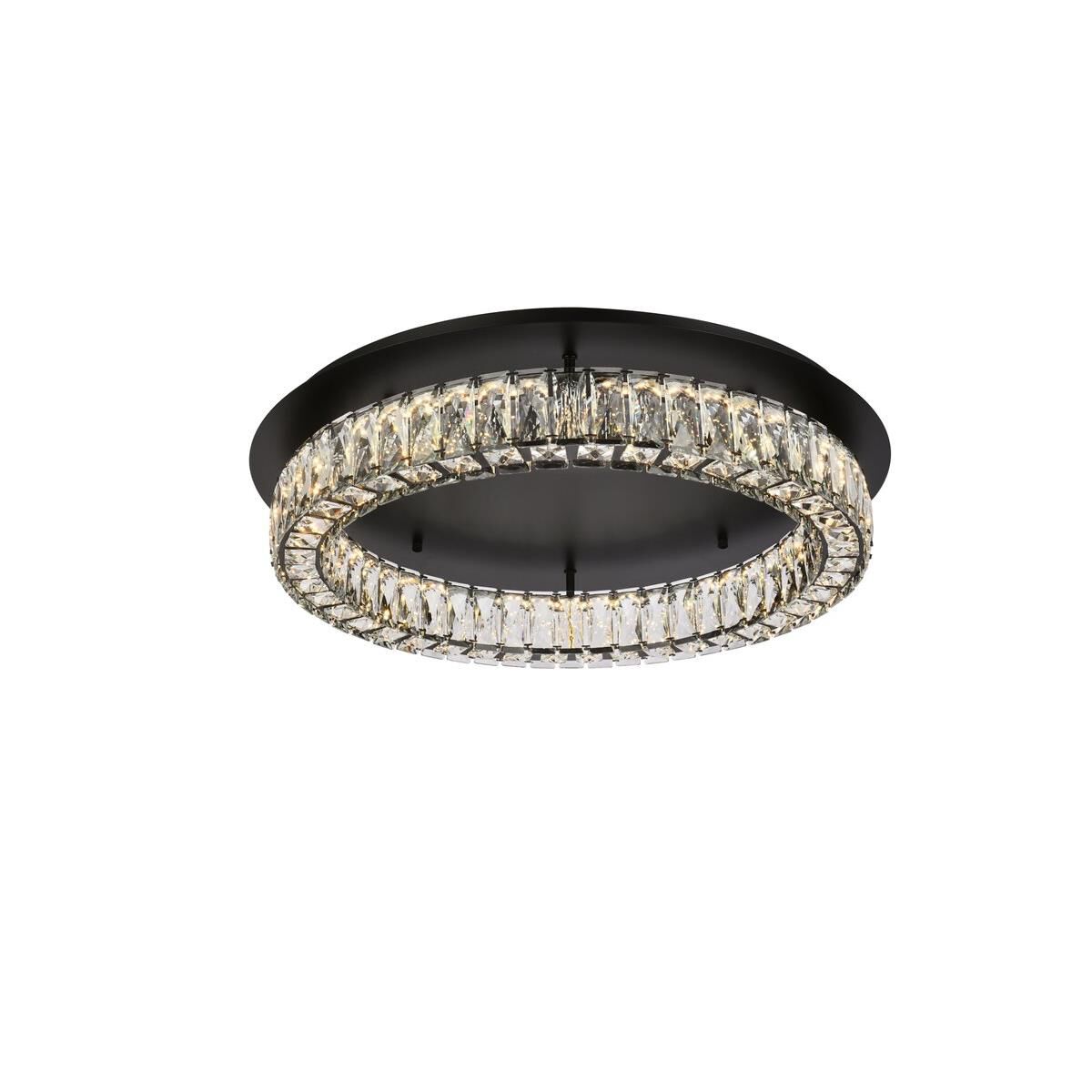 Shown in Black finish and Clear Royal Cut crystal