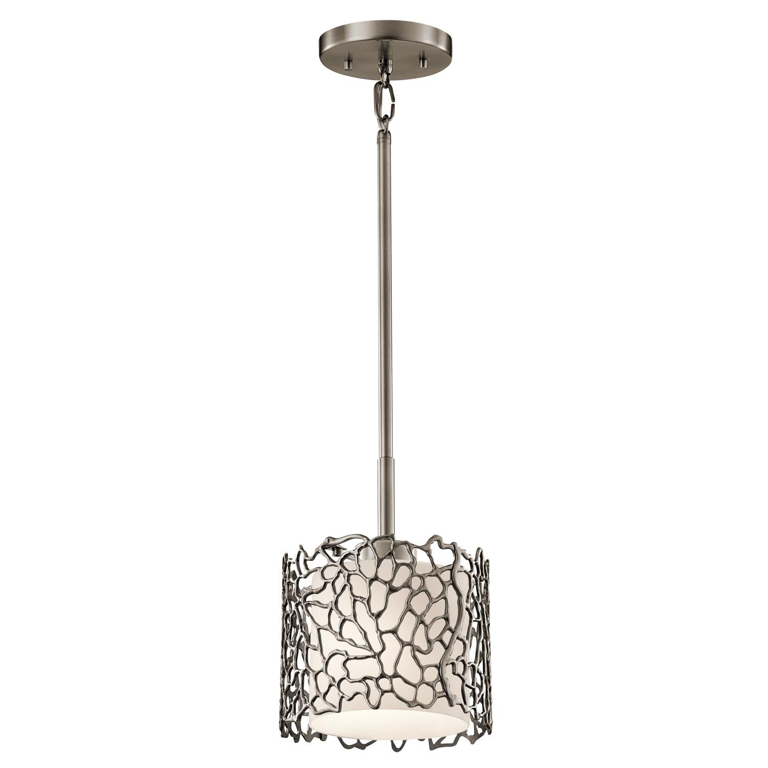 Silver Coral 7 Inch Mini Pendant by Kichler Lighting