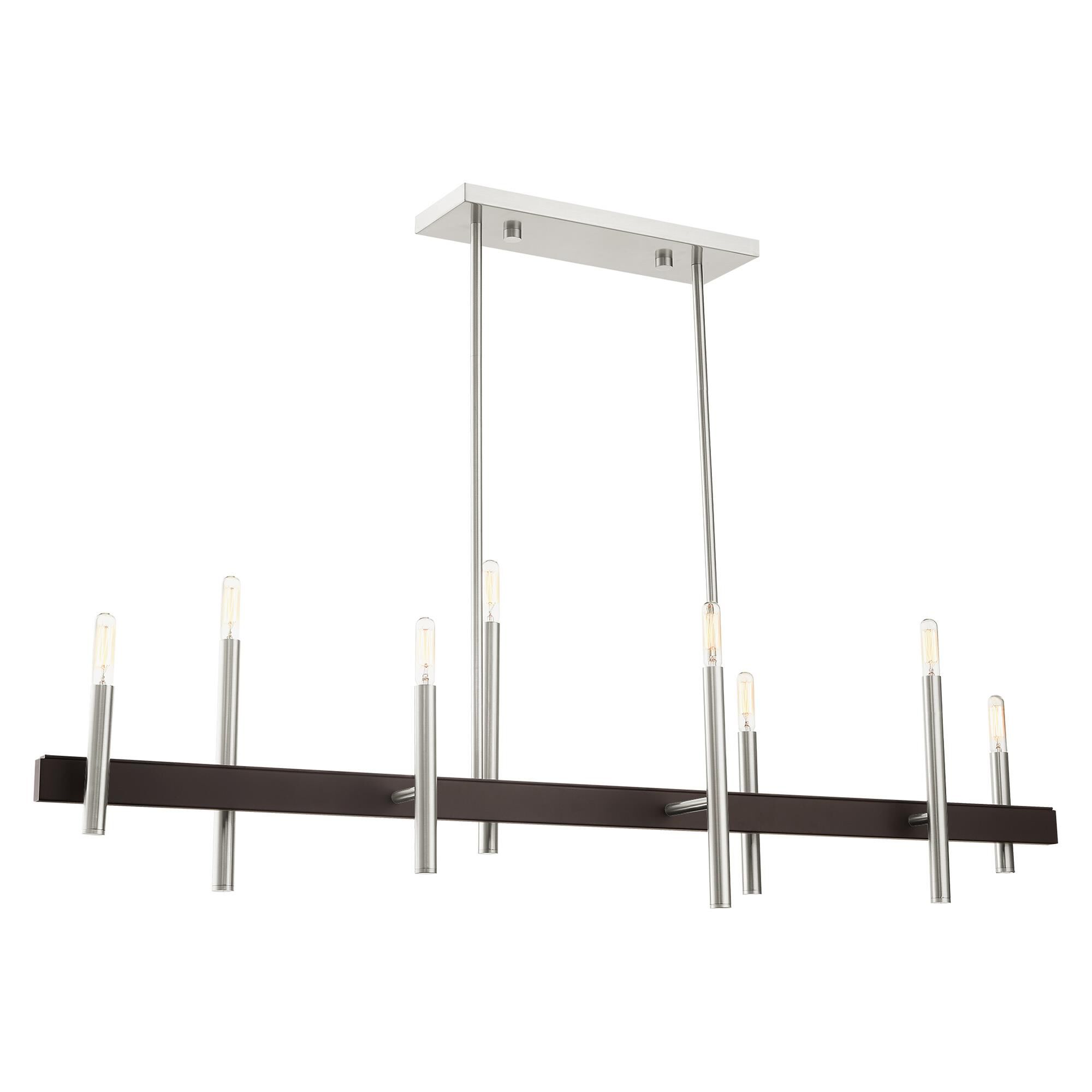 Denmark 48 Inch 8 Light Linear Suspension Light by Livex Lighting
