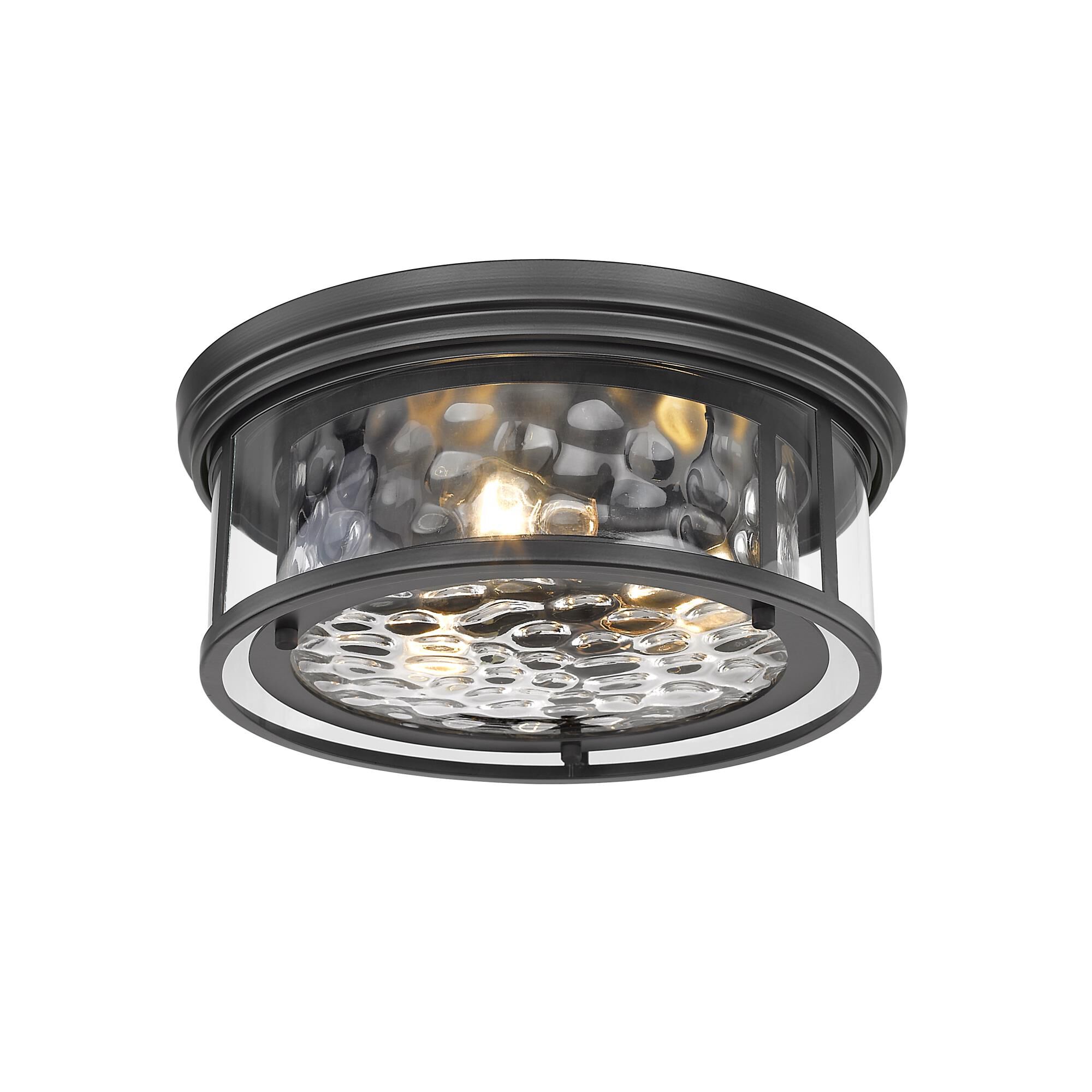 Shown in Matte Black finish and Glass shade