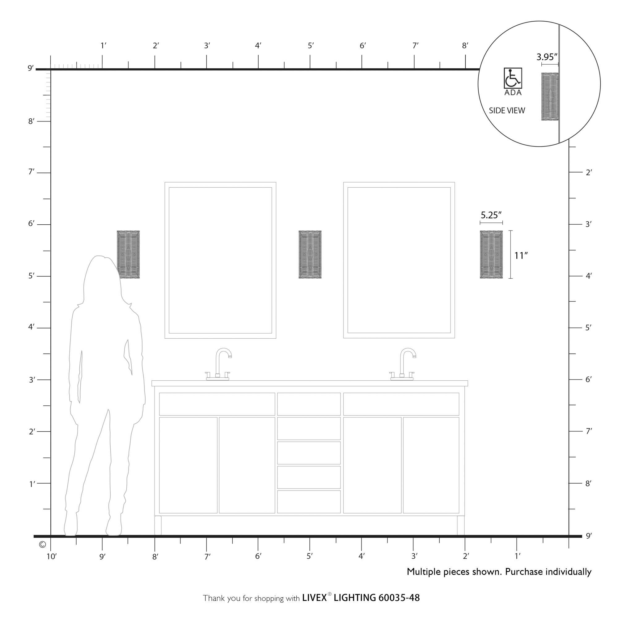 Weavington Wall Sconce by Livex Lighting