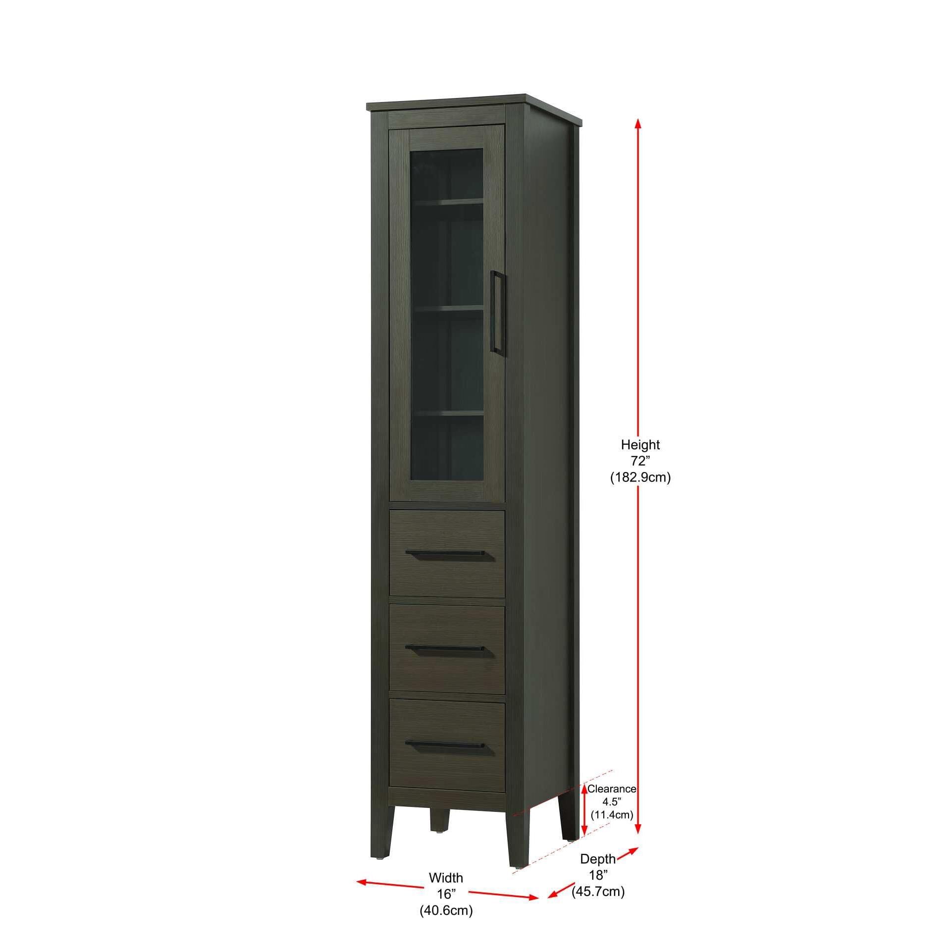 Millie 72 Inch Storage Cabinet by Elegant Decor