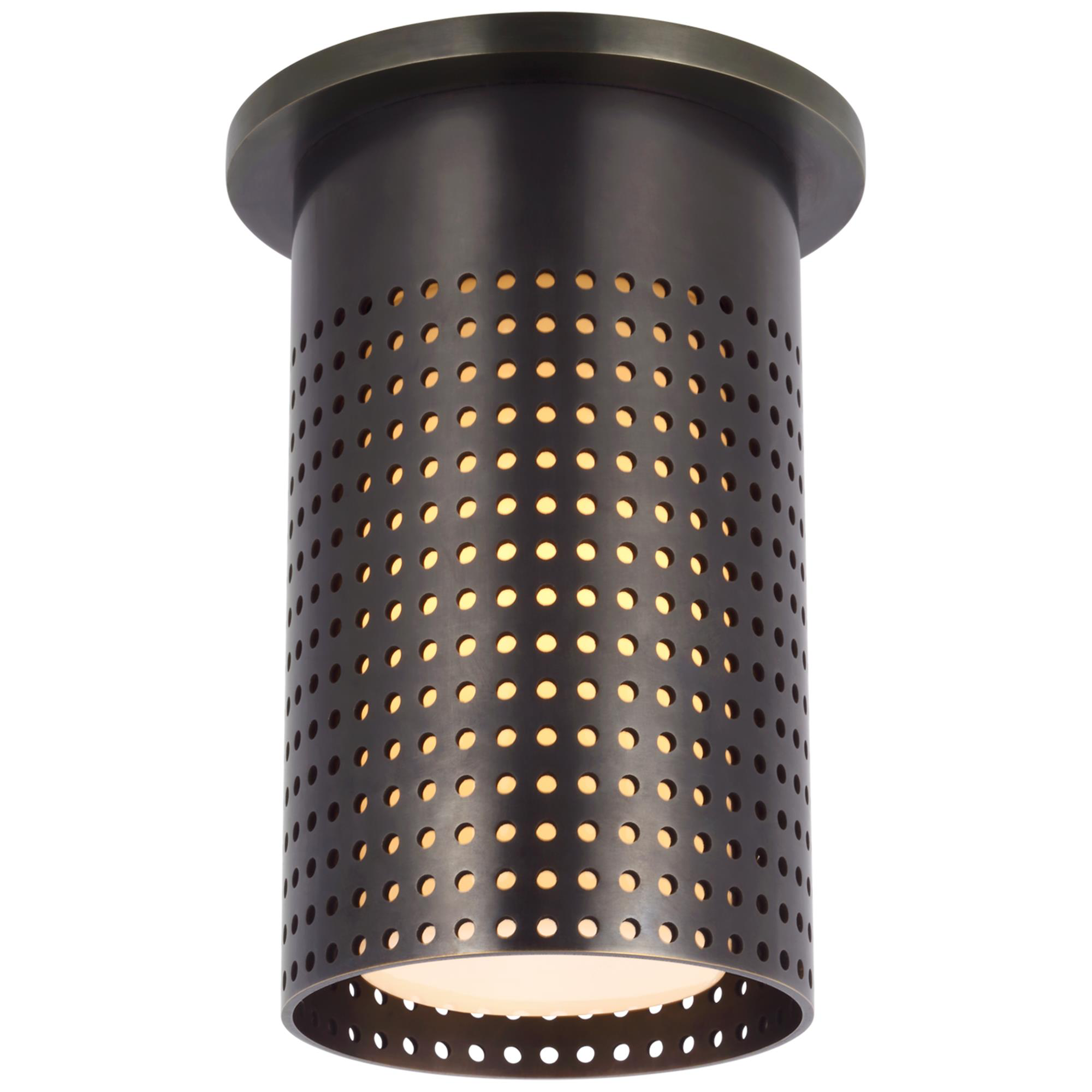Shown in Bronze finish and White glass