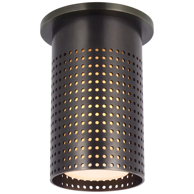 Kelly Wearstler Precision 3 Inch 1 Light LED Flush Mount by Visual Comfort Signature Collection