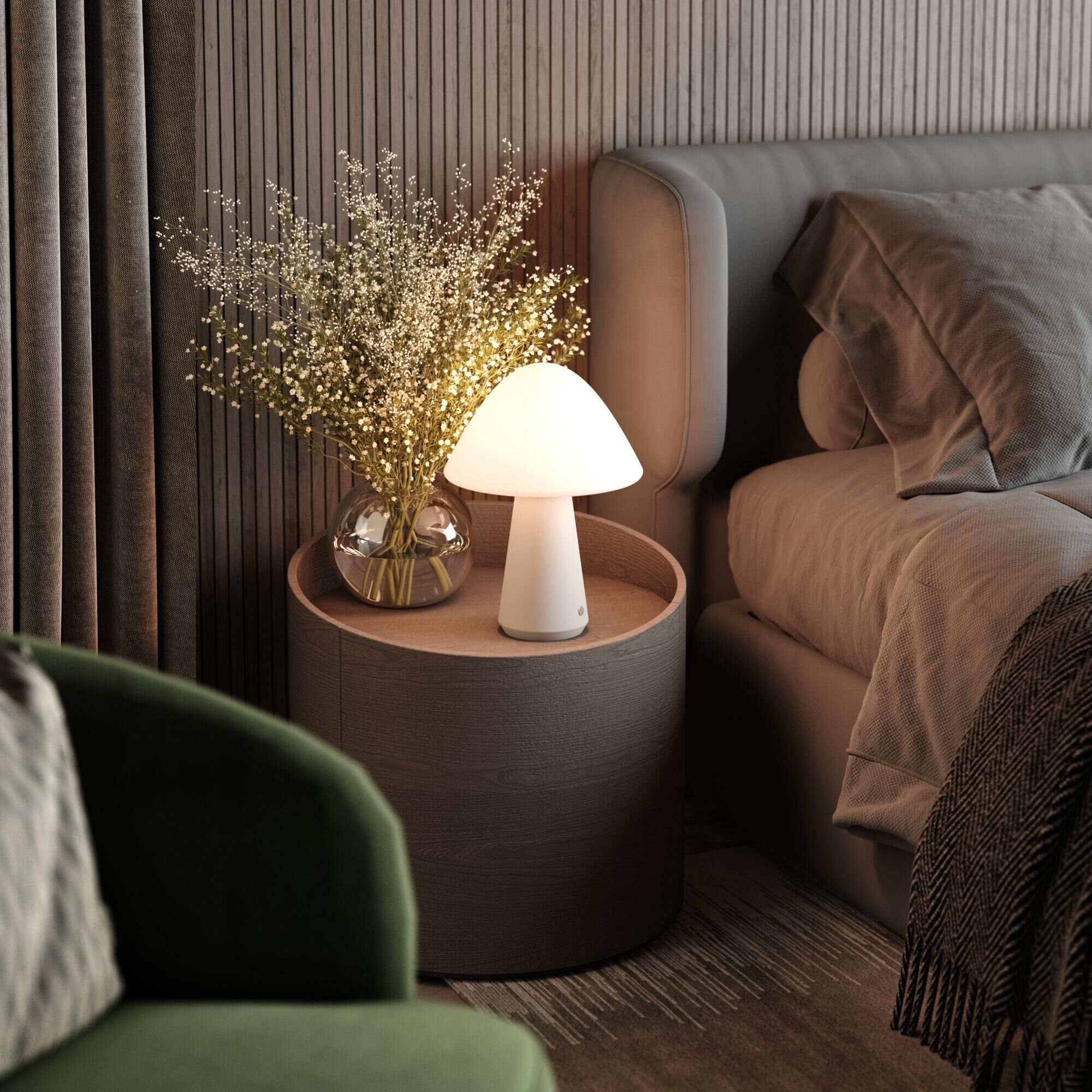 Kibun Mushroom 16 Inch Table Lamp by Bulbrite