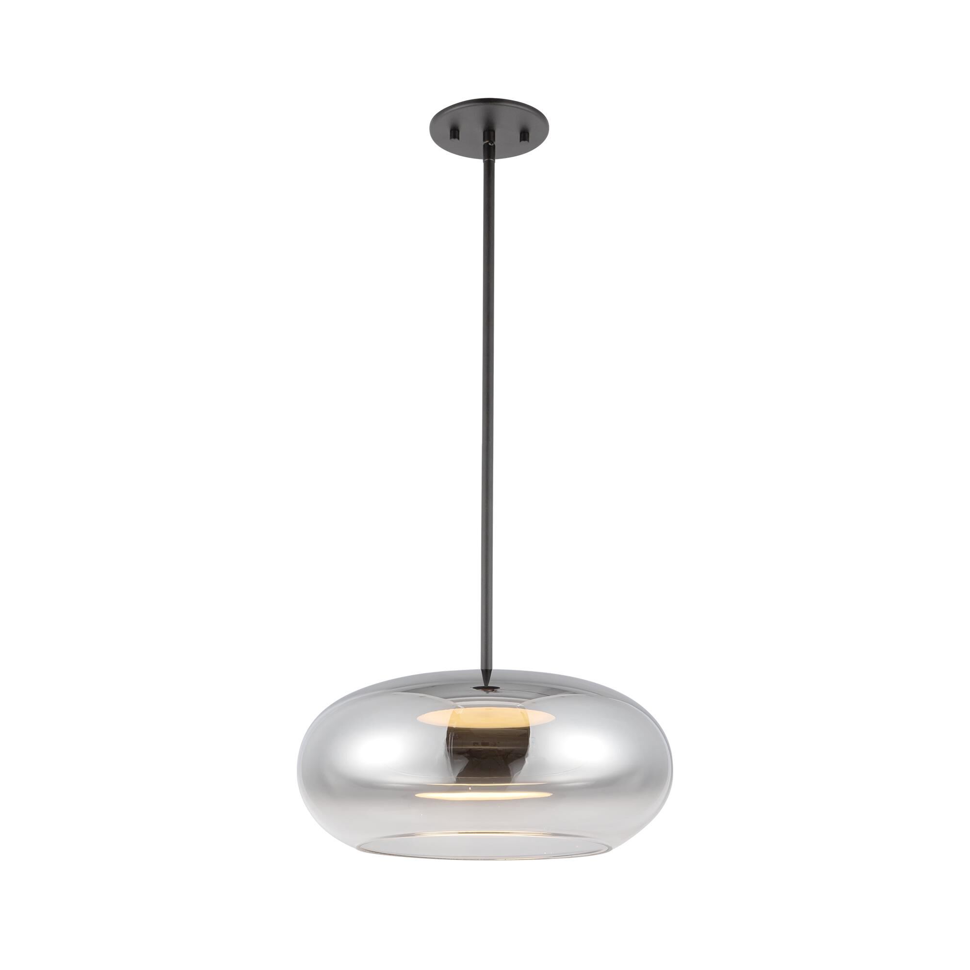 Shown in Black finish and Chrome with Frosted Acrylic Diffuser glass