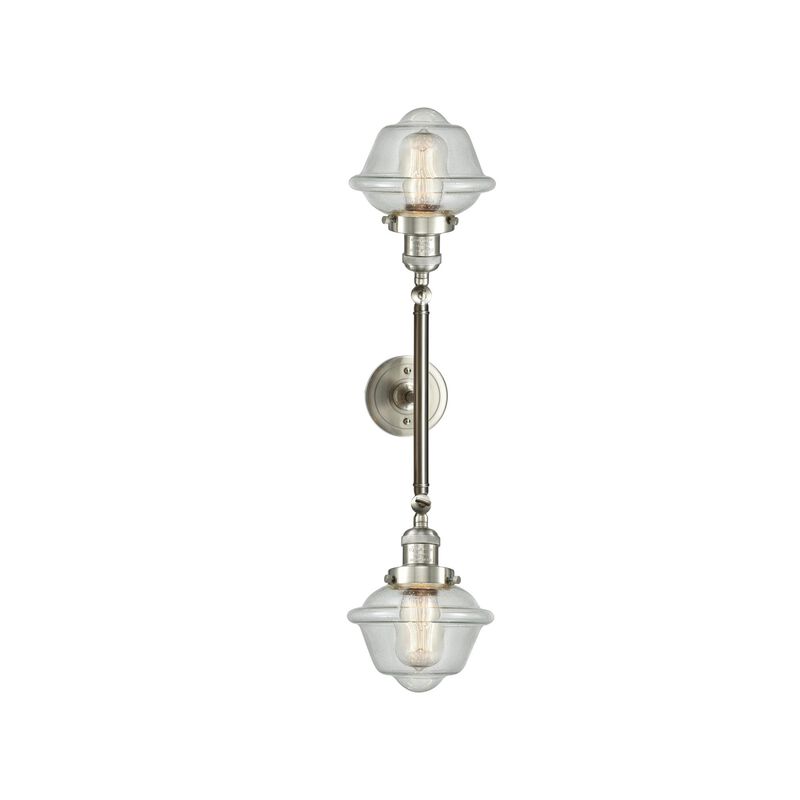 Bruno Marashlian Small Oxford 17 Inch 2 Light Bath Vanity Light by Innovations Lighting