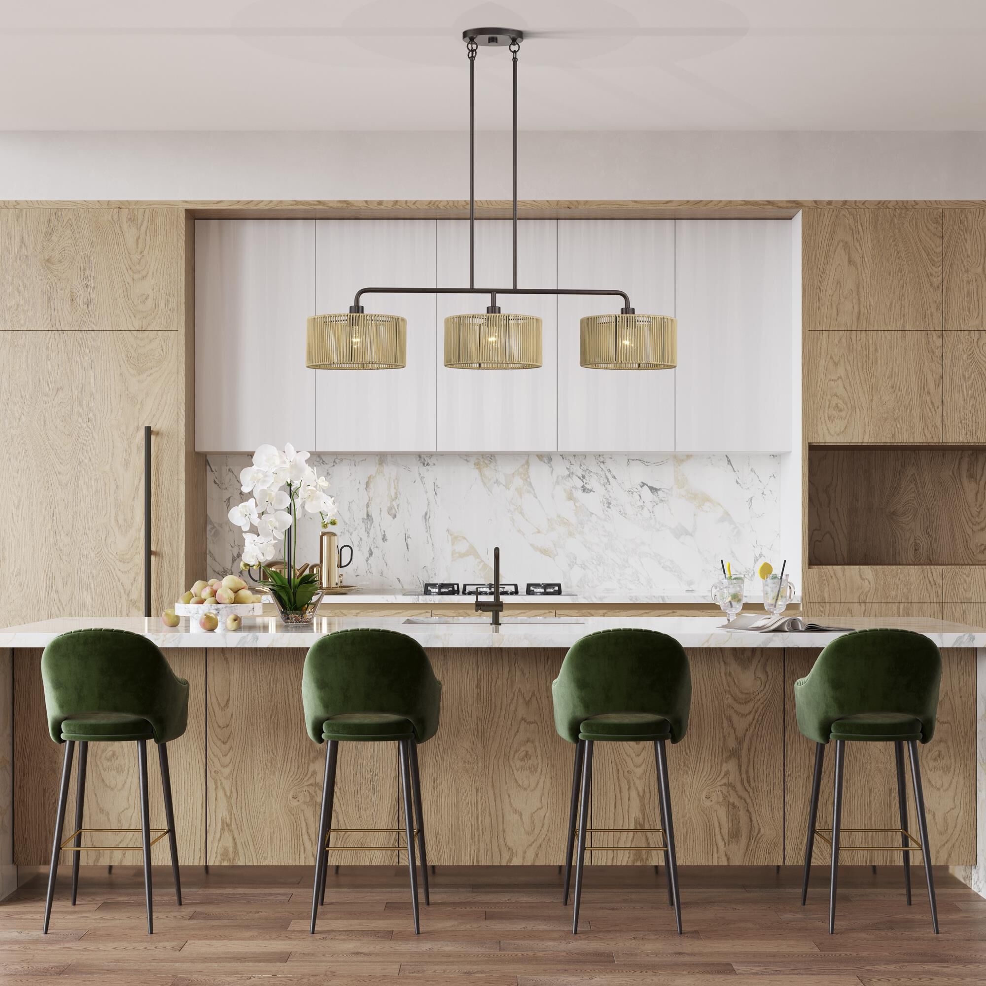 Goldiemesh 46 Inch Linear Suspension Light by Livex Lighting