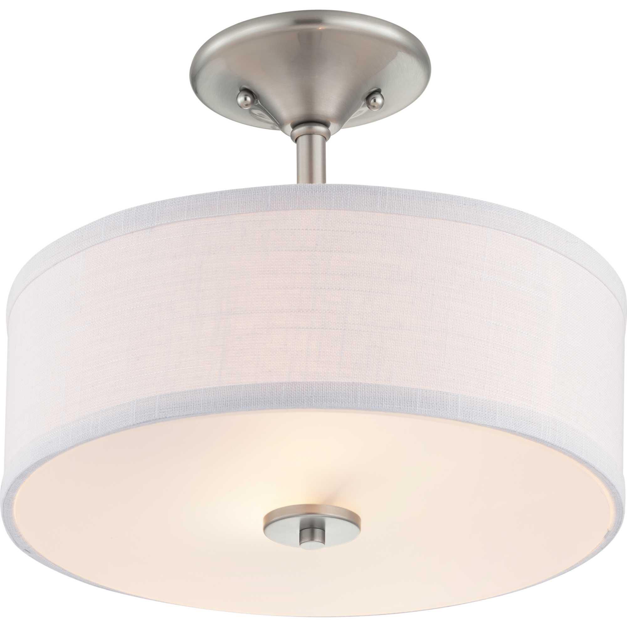 Inspire 13 Inch 2 Light Semi Flush Mount by Progress Lighting