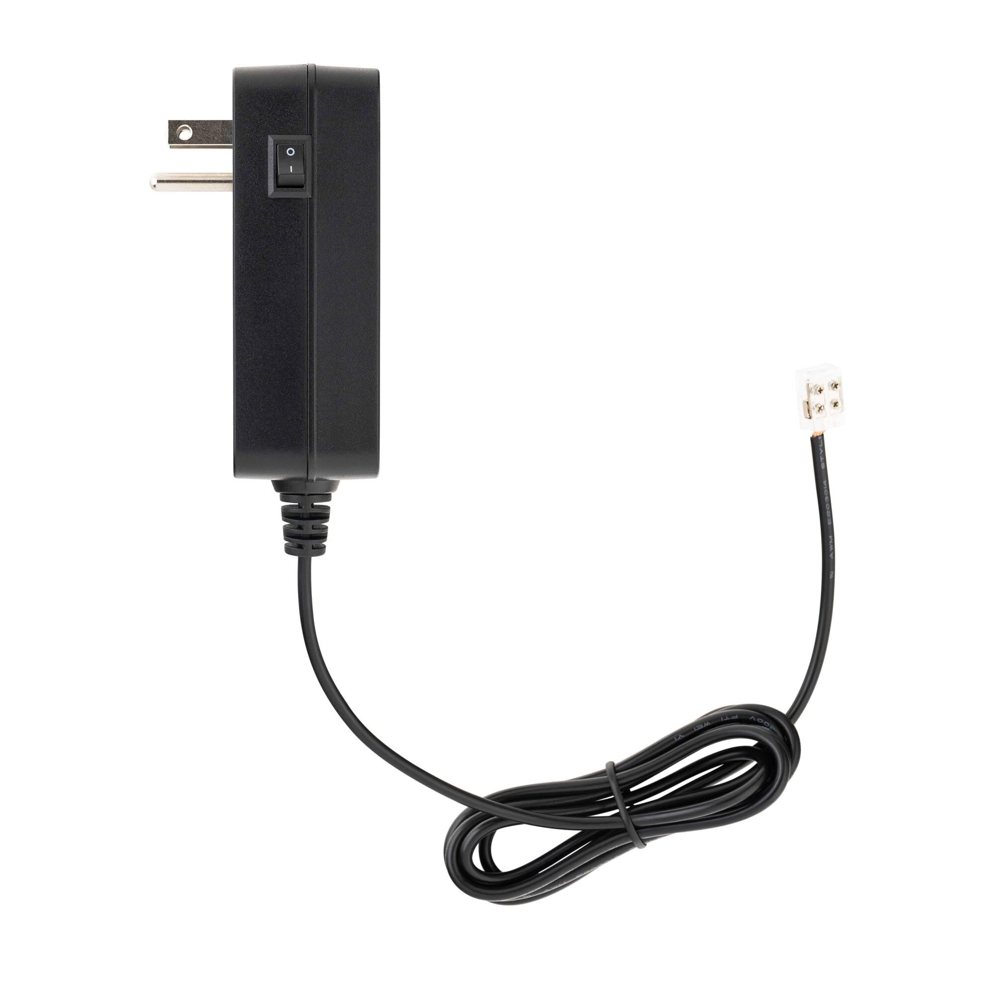 Basics & Gemini 24VDC Plug-in Power Supply 60W 120VAC Input with 6ft Lead Wire and Basics & Gemini Connector Power Supply by WAC Lighting