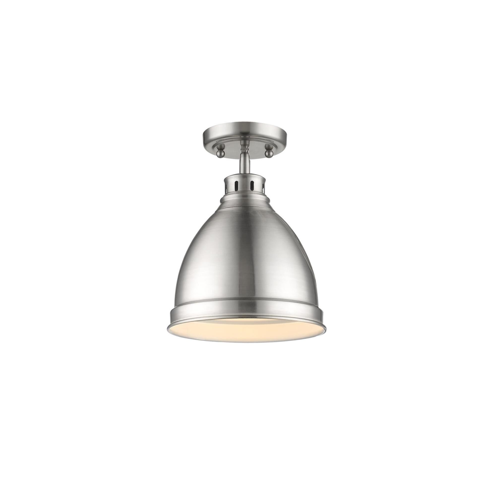Duncan 12 Inch Semi Flush Mount by Golden Lighting
