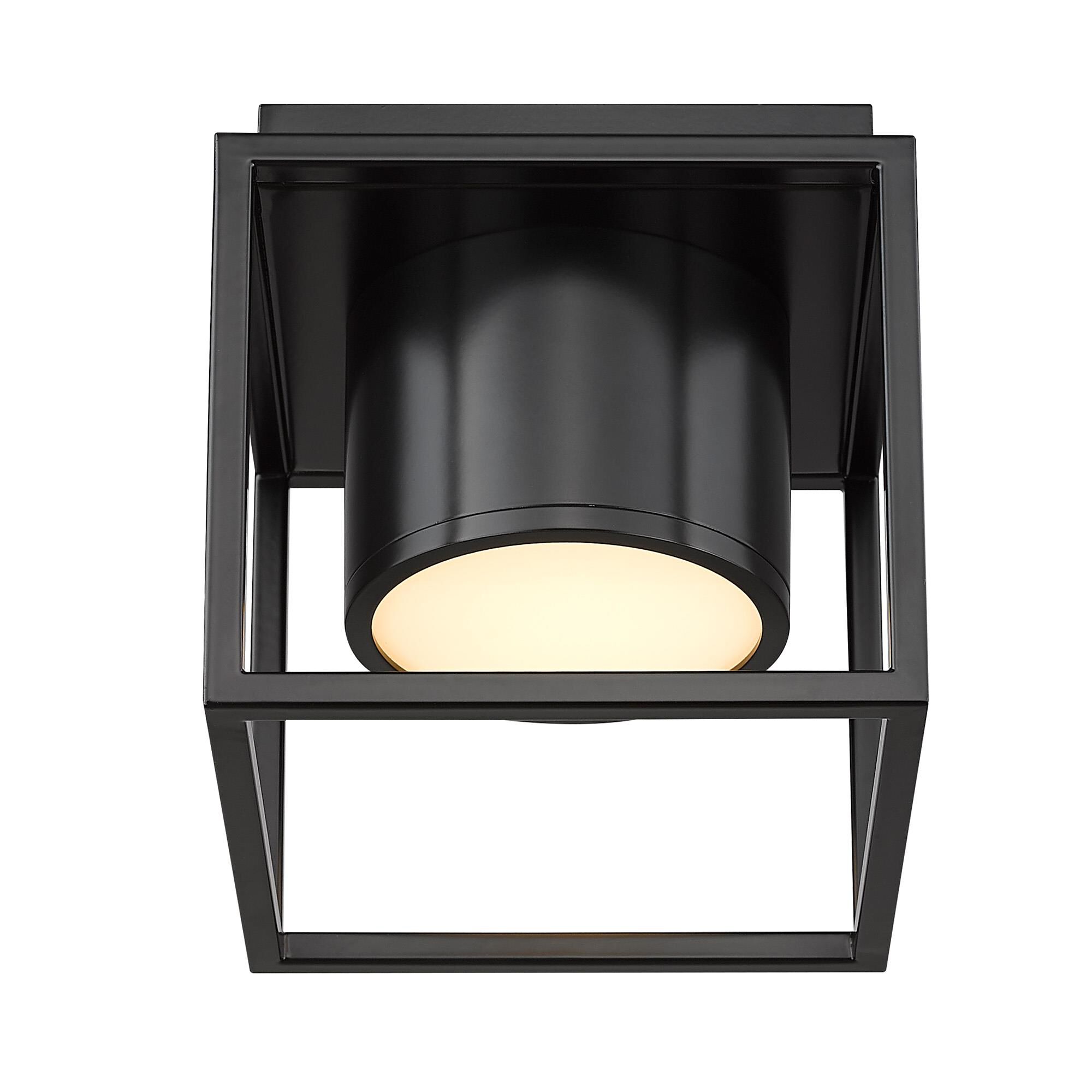 Shown in Matte Black finish and Matte Black shade