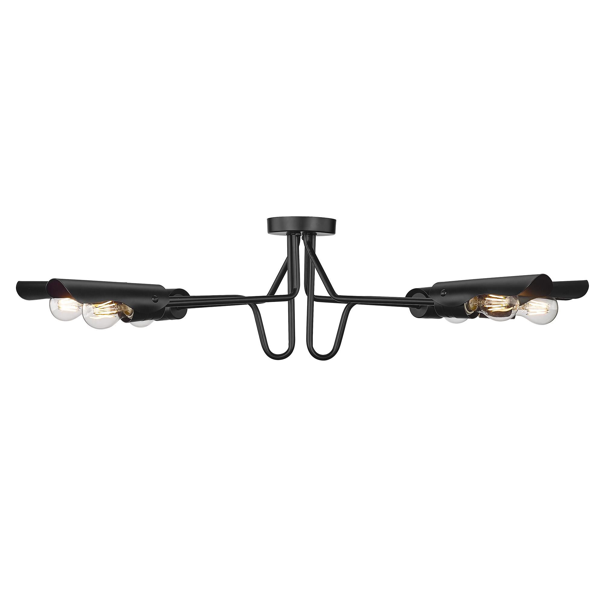 Newton 40 Inch Semi Flush Mount by Golden Lighting