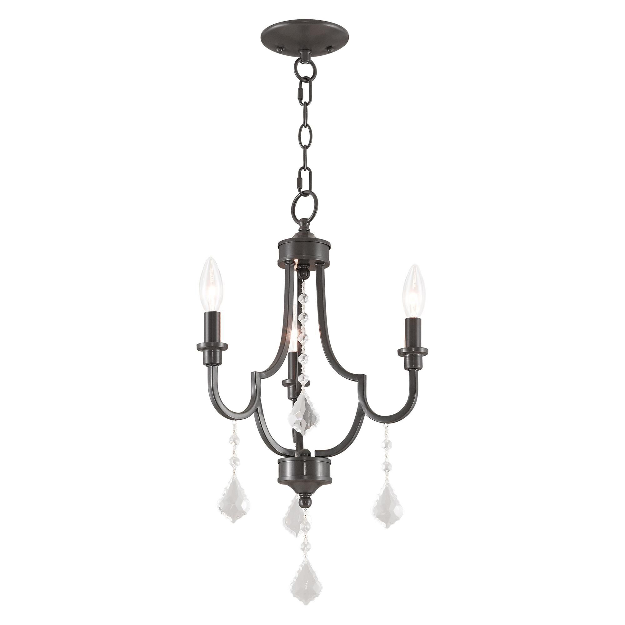 Glendale 14 Inch 3 Light Mini Chandelier by Livex Lighting