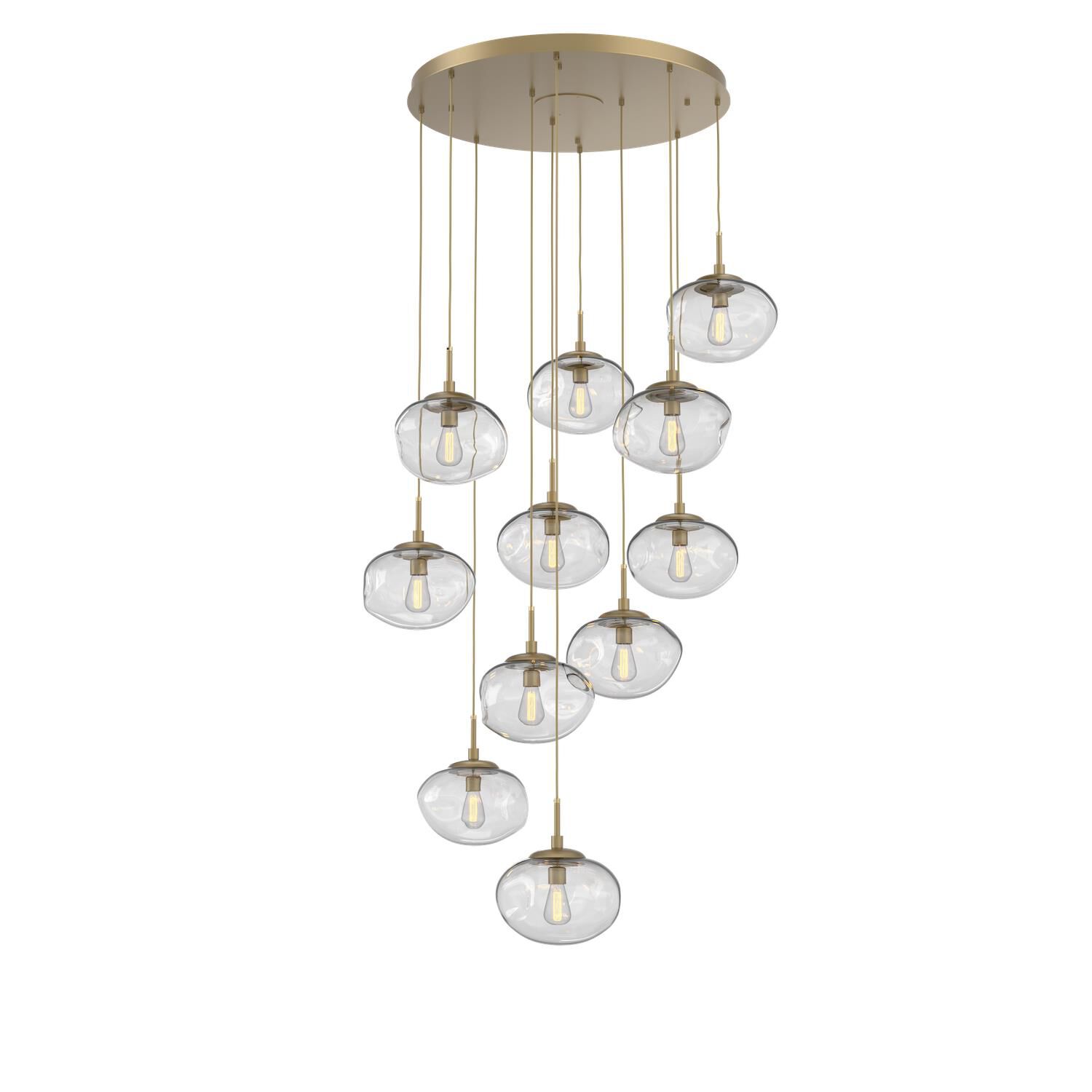 Levi Wilson Nebula 37 Inch 11 Light Multi Light Pendant by Hammerton Studio
