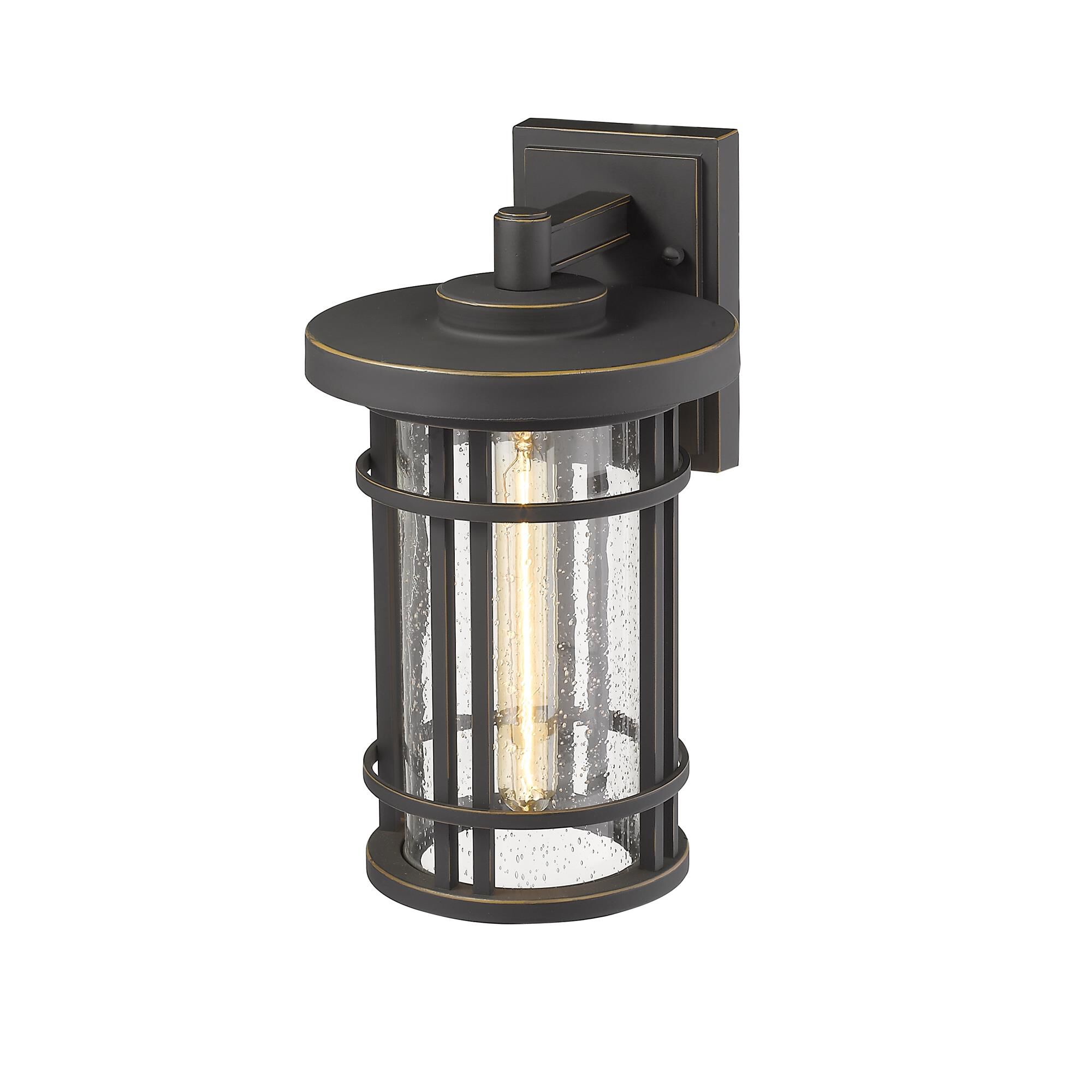 Shown in Oil Rubbed Bronze finish and Glass shade