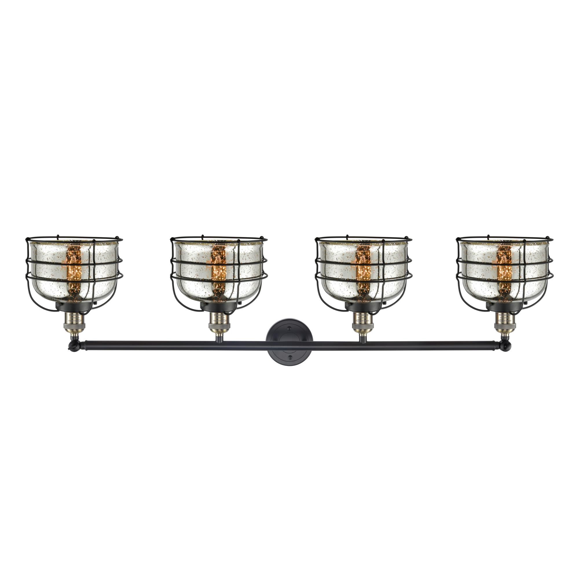 Bruno Marashlian Large Bell Cage 44 Inch 4 Light Bath Vanity Light by Innovations Lighting