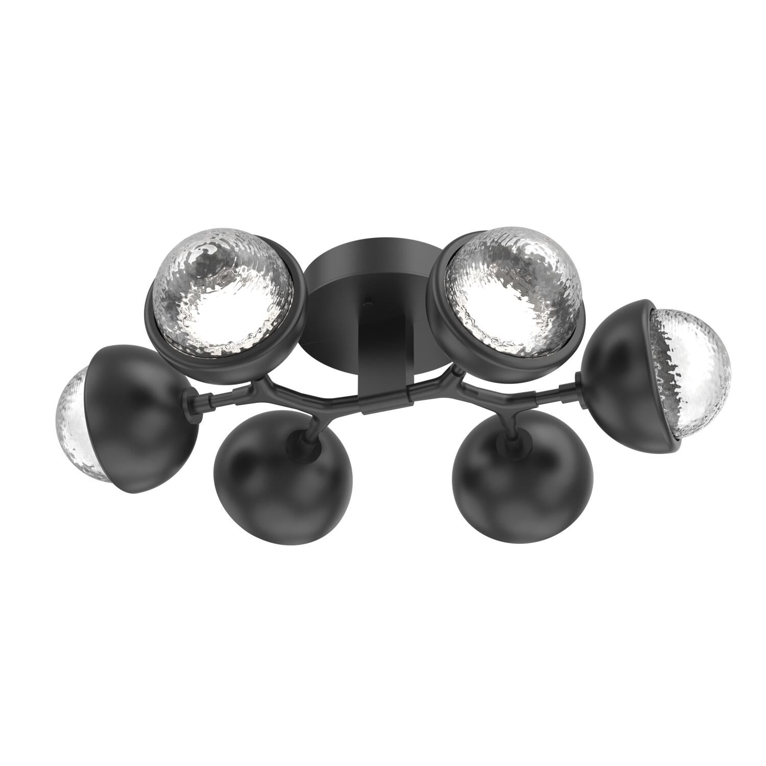 Shown in Matte Black finish and Clear glass and Metal Shade Matching Finish accent