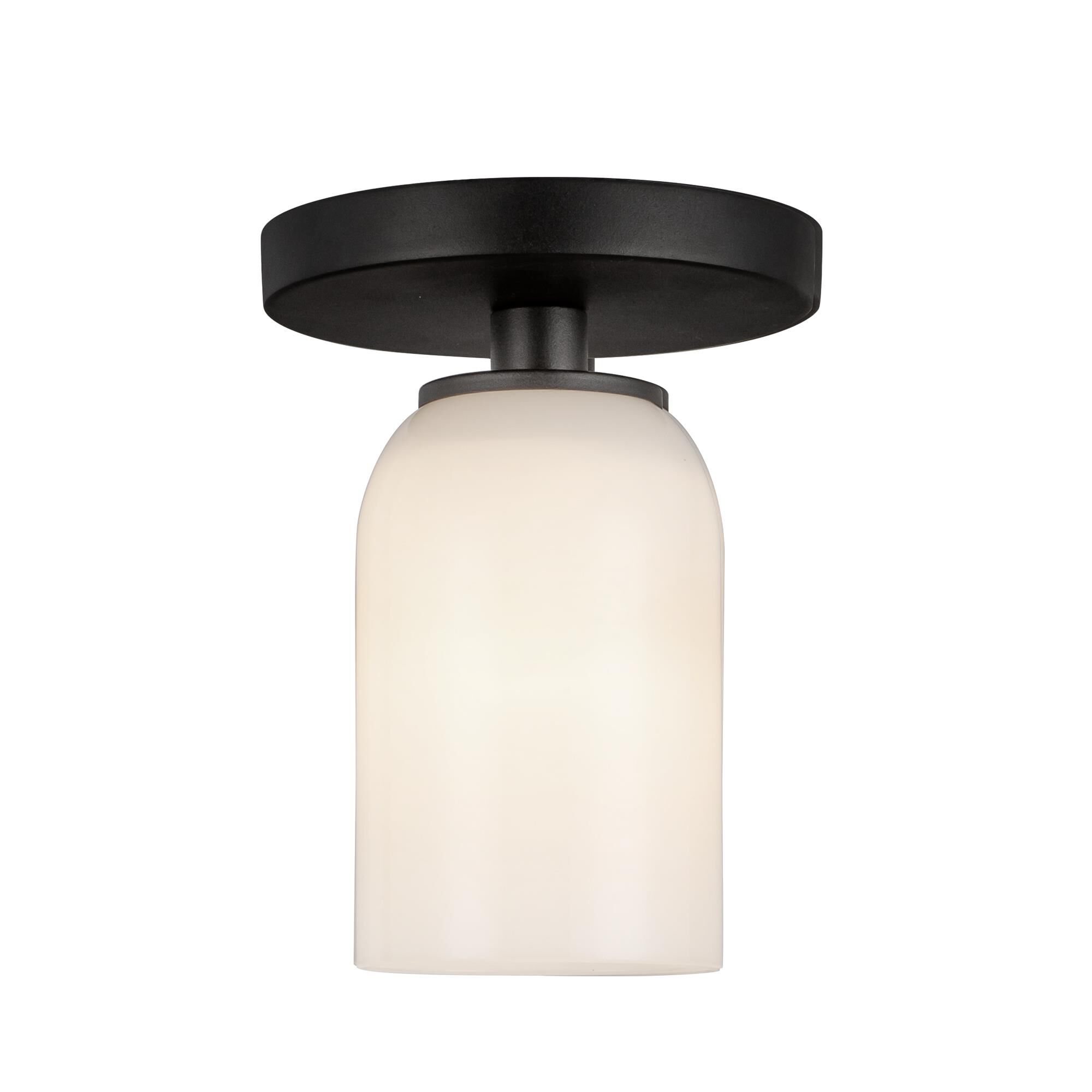 Shown in Black/Glossy Opal Glass finish and Opal Glass shade