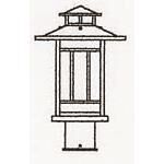 Kennebec 11 Inch Tall 1 Light Outdoor Post Lamp by Arroyo Craftsman