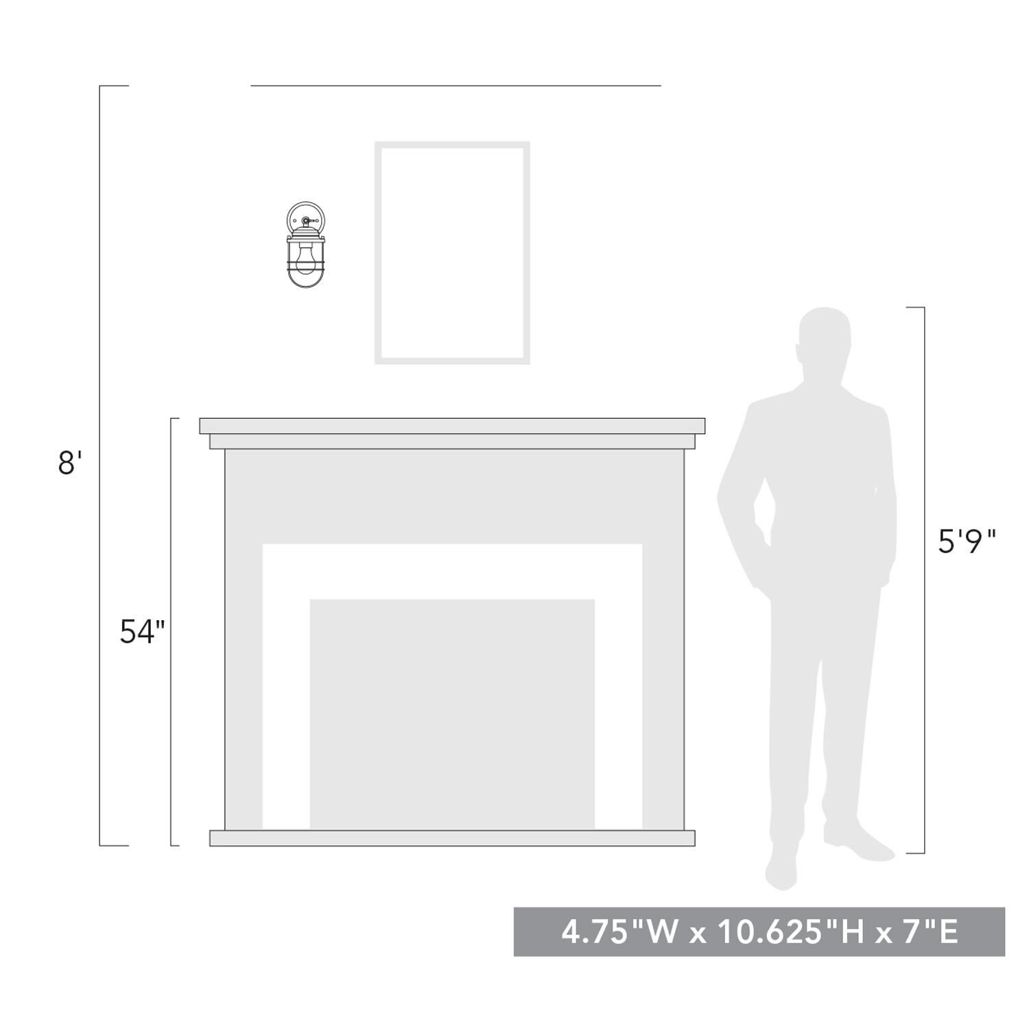 Shown in Brushed Champagne Bronze finish and BCB Metal Cage shade