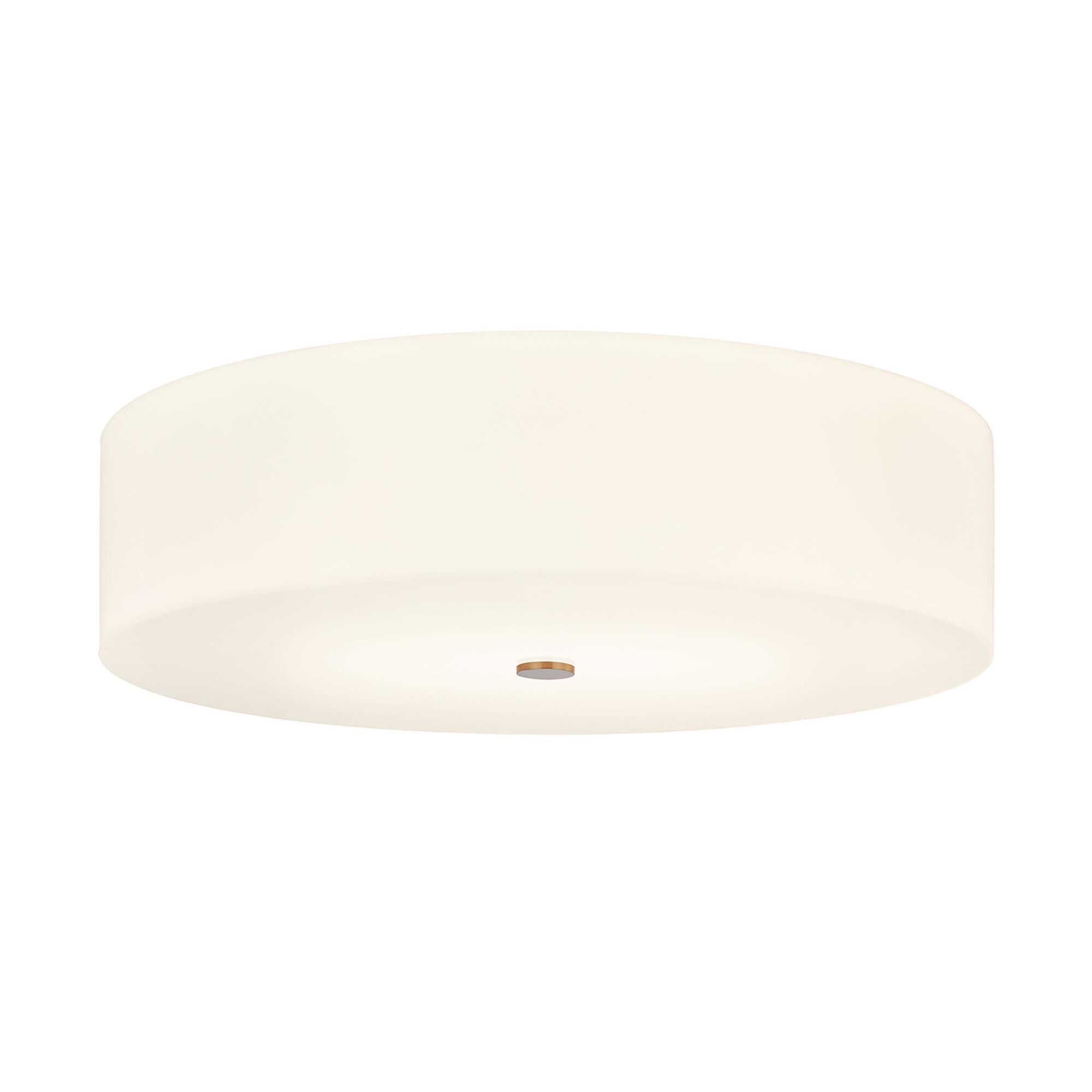 Shown in Brushed Brass finish and Opal shade