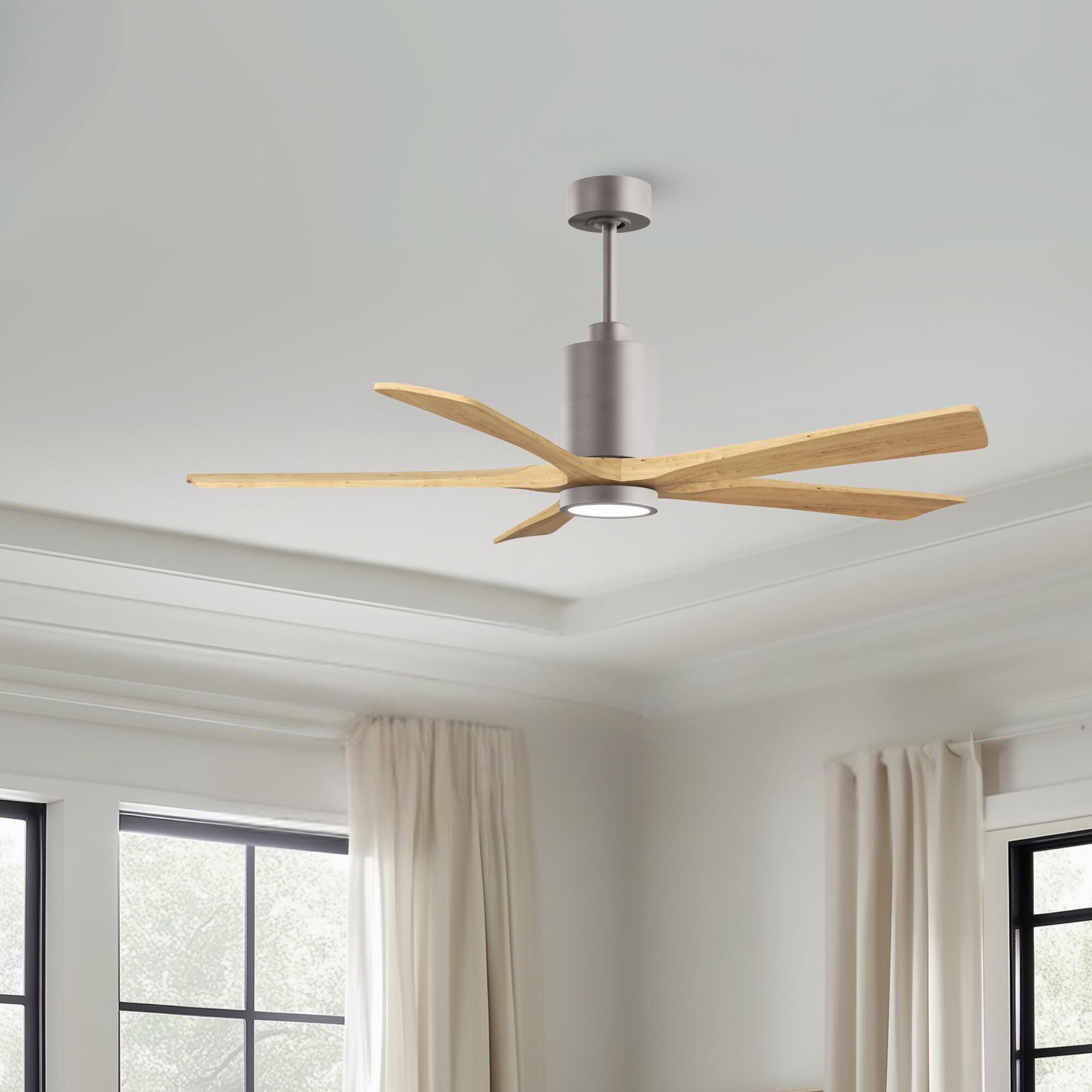 Patricia 60 Inch Ceiling Fan with Light Kit by Matthews Fan Company