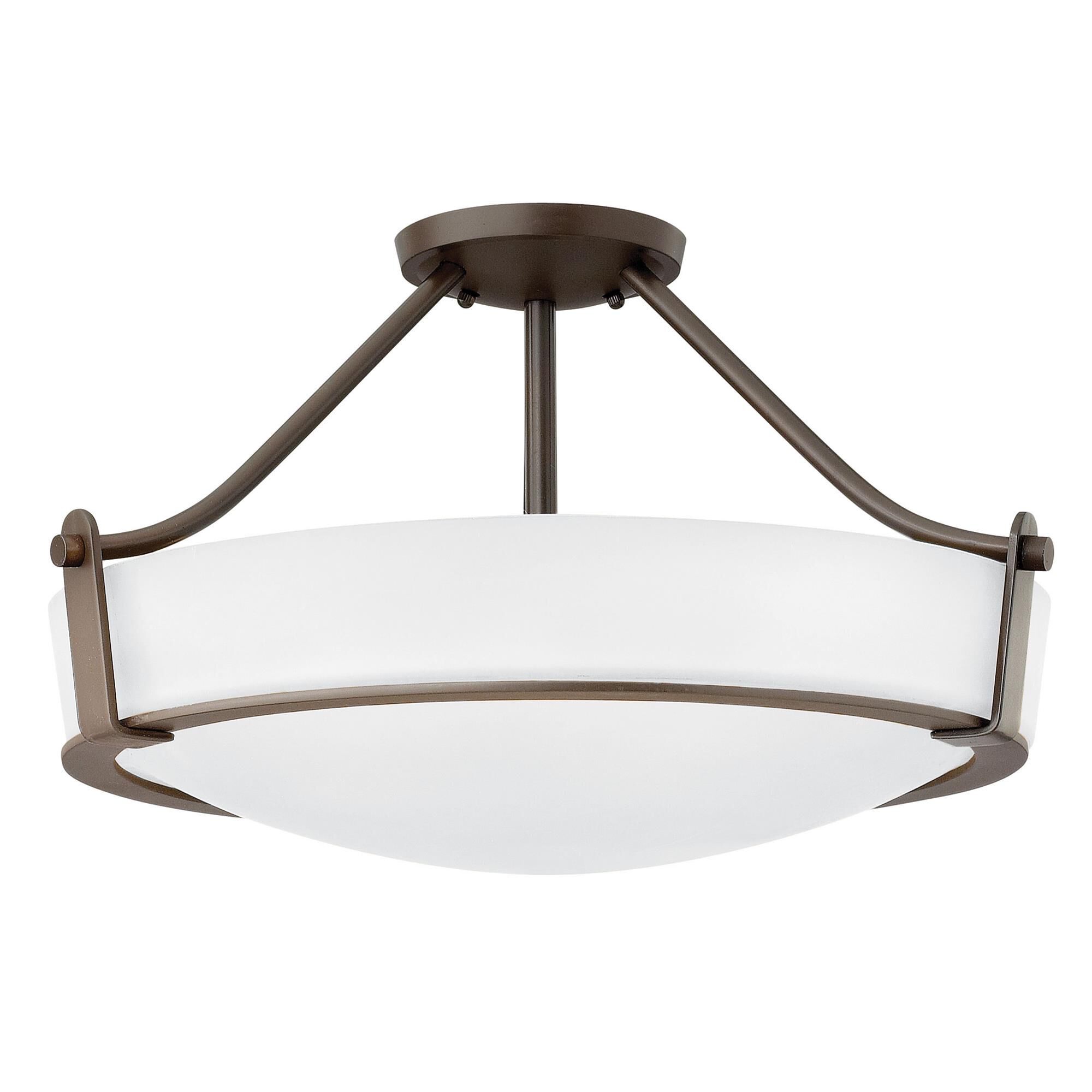 Hathaway 21 Inch 4 Light Semi Flush Mount,