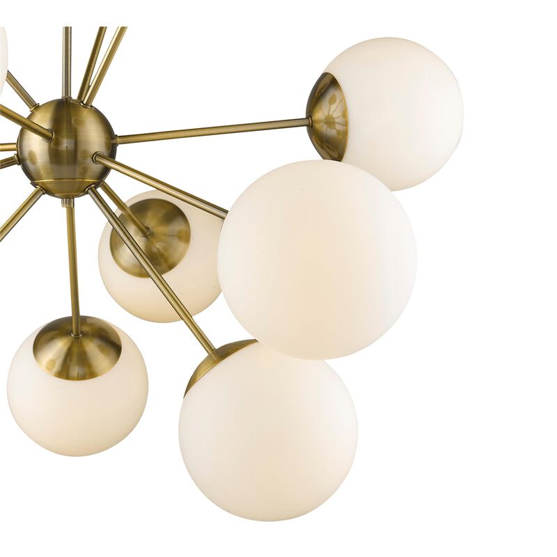 Solea 40 Inch 12 Light Chandelier by Trend Lighting