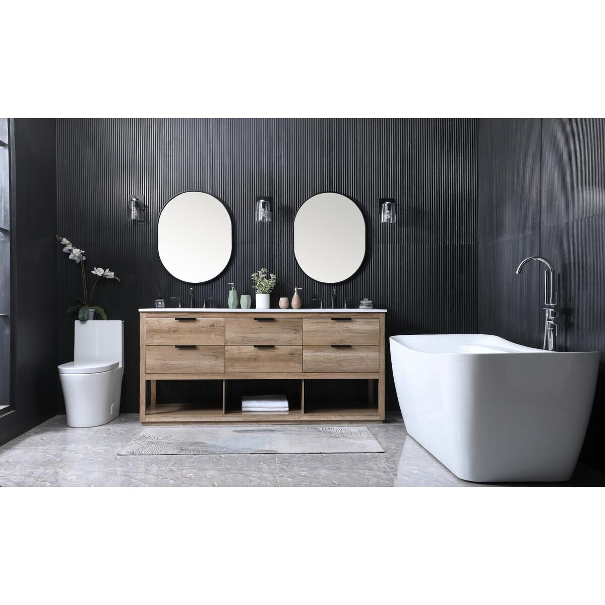 Larkin 72 Inch Bath Vanity by Elegant Decor