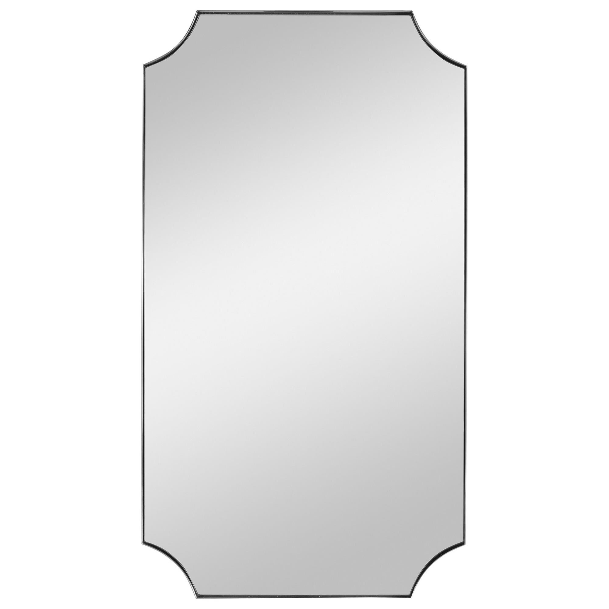 Shown in A Stylish Take On Updated Traditional Style, This Mirror Features A Stainless Steel Frame Finished I finish