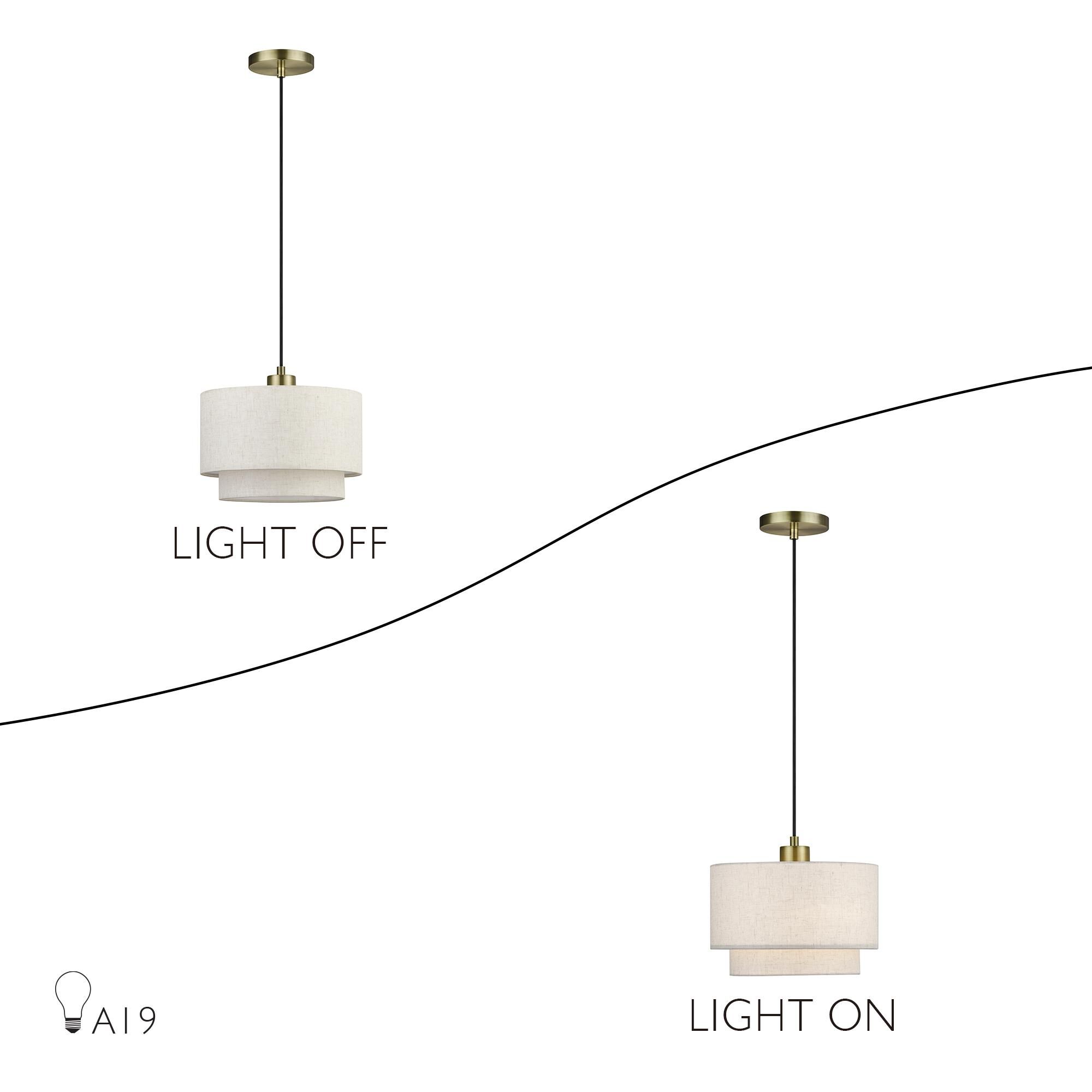 Manorwood 12 Inch Mini Pendant by Livex Lighting