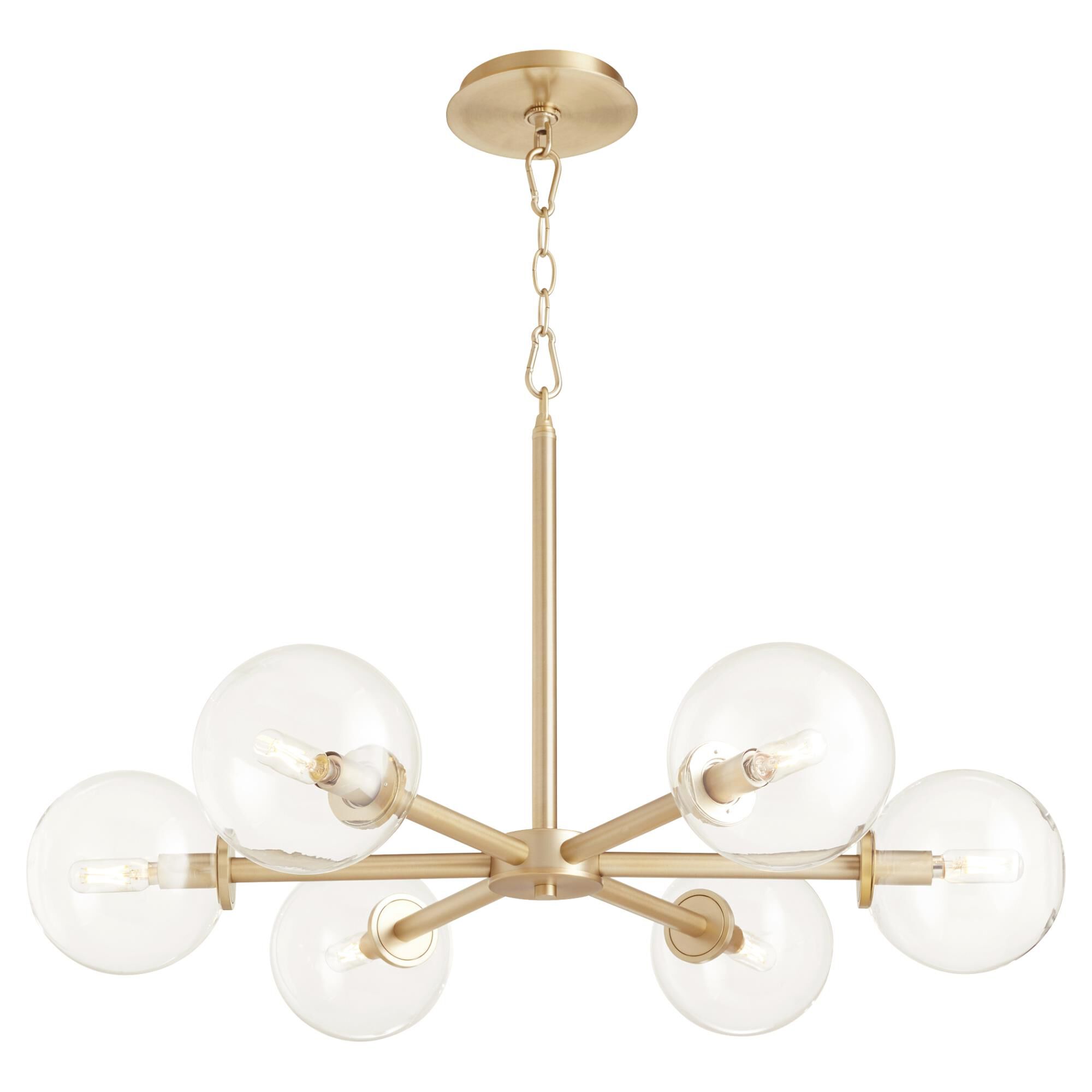 Rovi 30 Inch 6 Light Chandelier by Quorum International