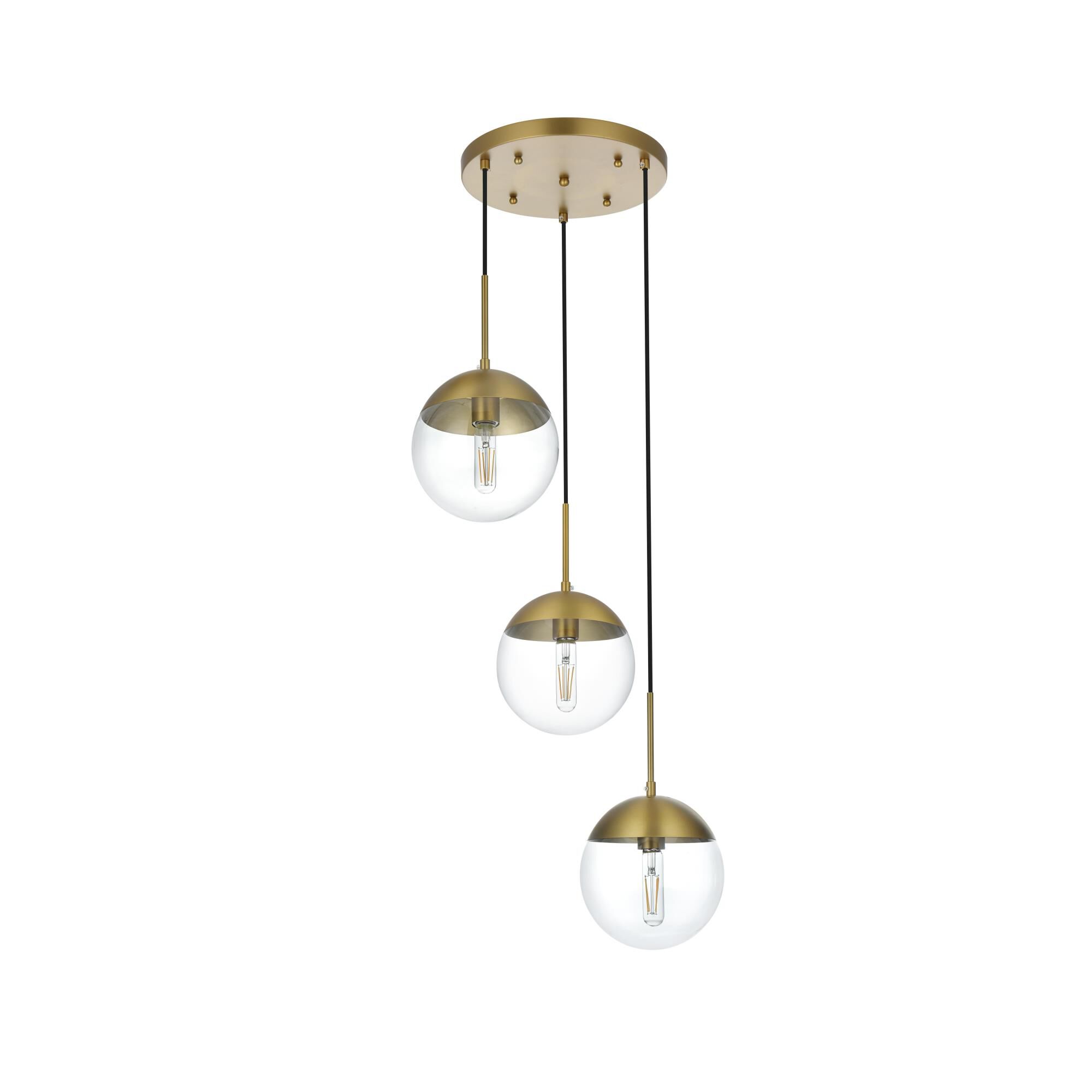 Eclipse 18 Inch Multi Light Pendant by Elegant Lighting
