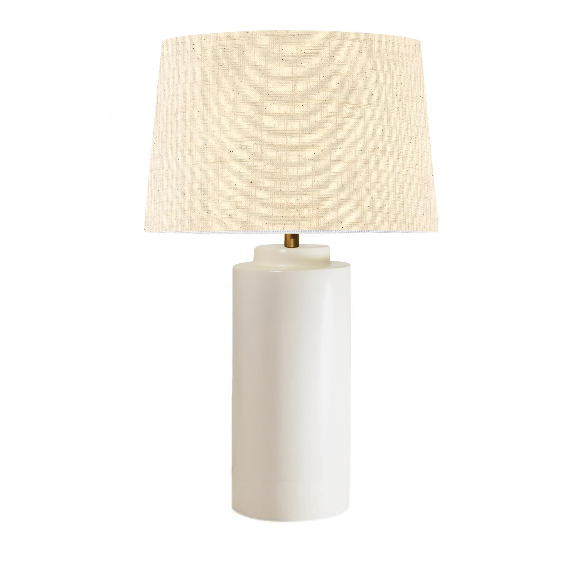 Shown in Matte White finish and Cream shade