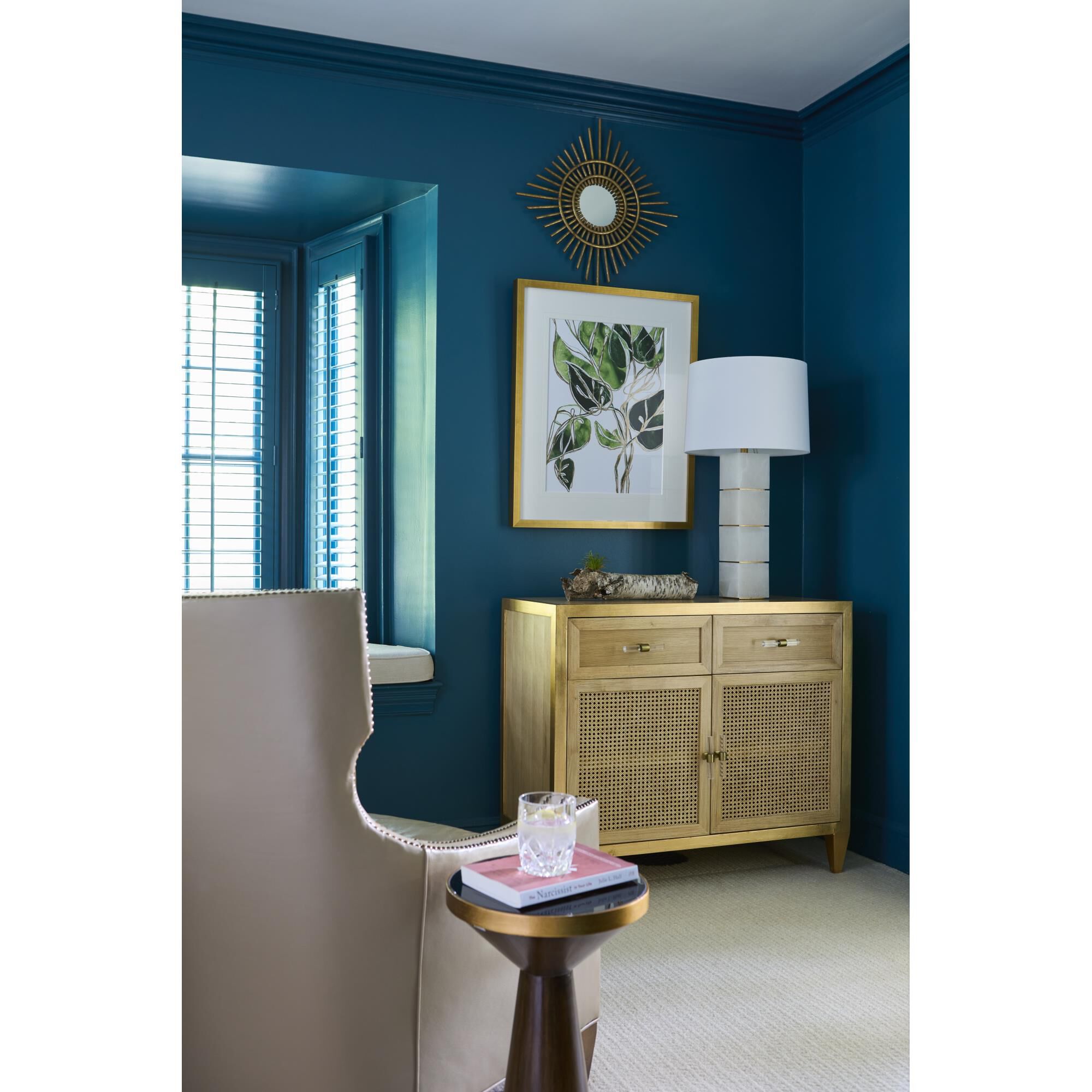 Elizabeth Wicker Stacked Alabaster 31 Inch Table Lamp by Chelsea House