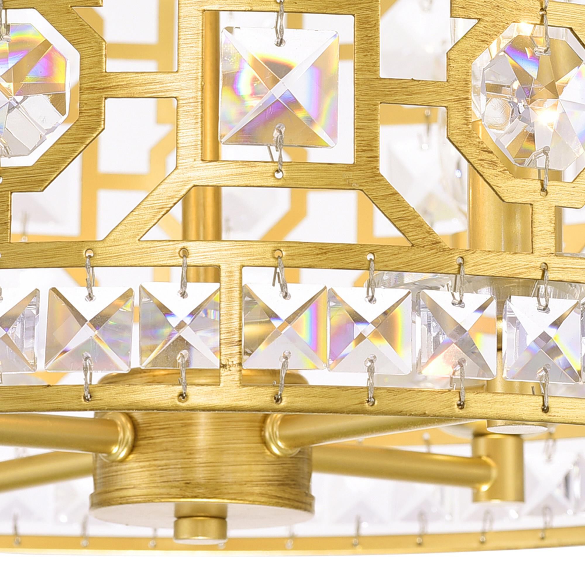 Shown in Champagne finish and K9 Clear crystal