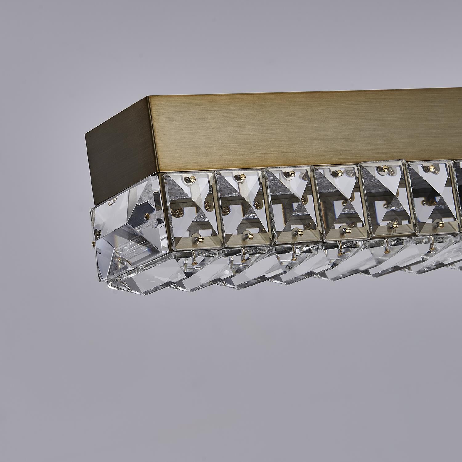 Shown in Winter Brass finish and Firenze Clear crystal